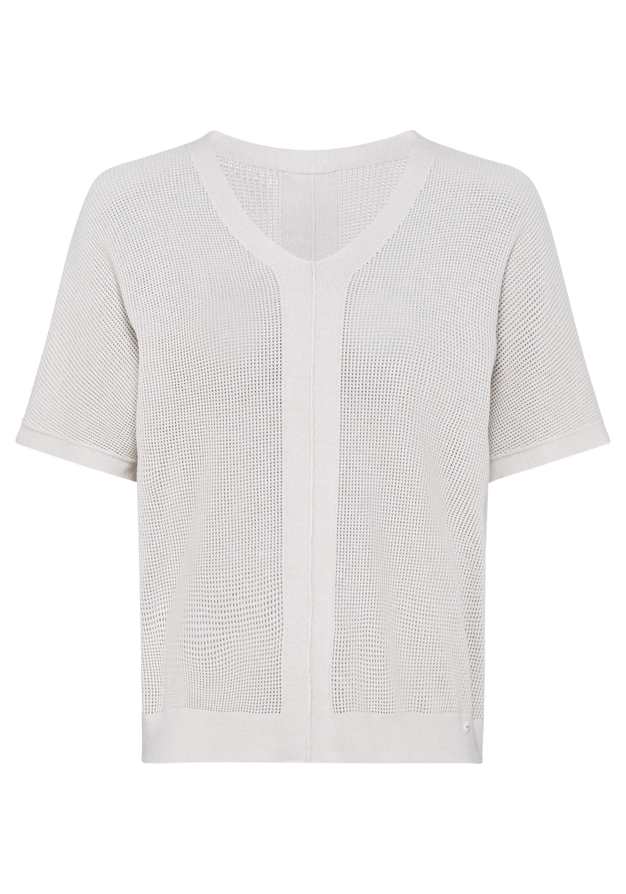 Short Sleeve Pullover in Light Stone