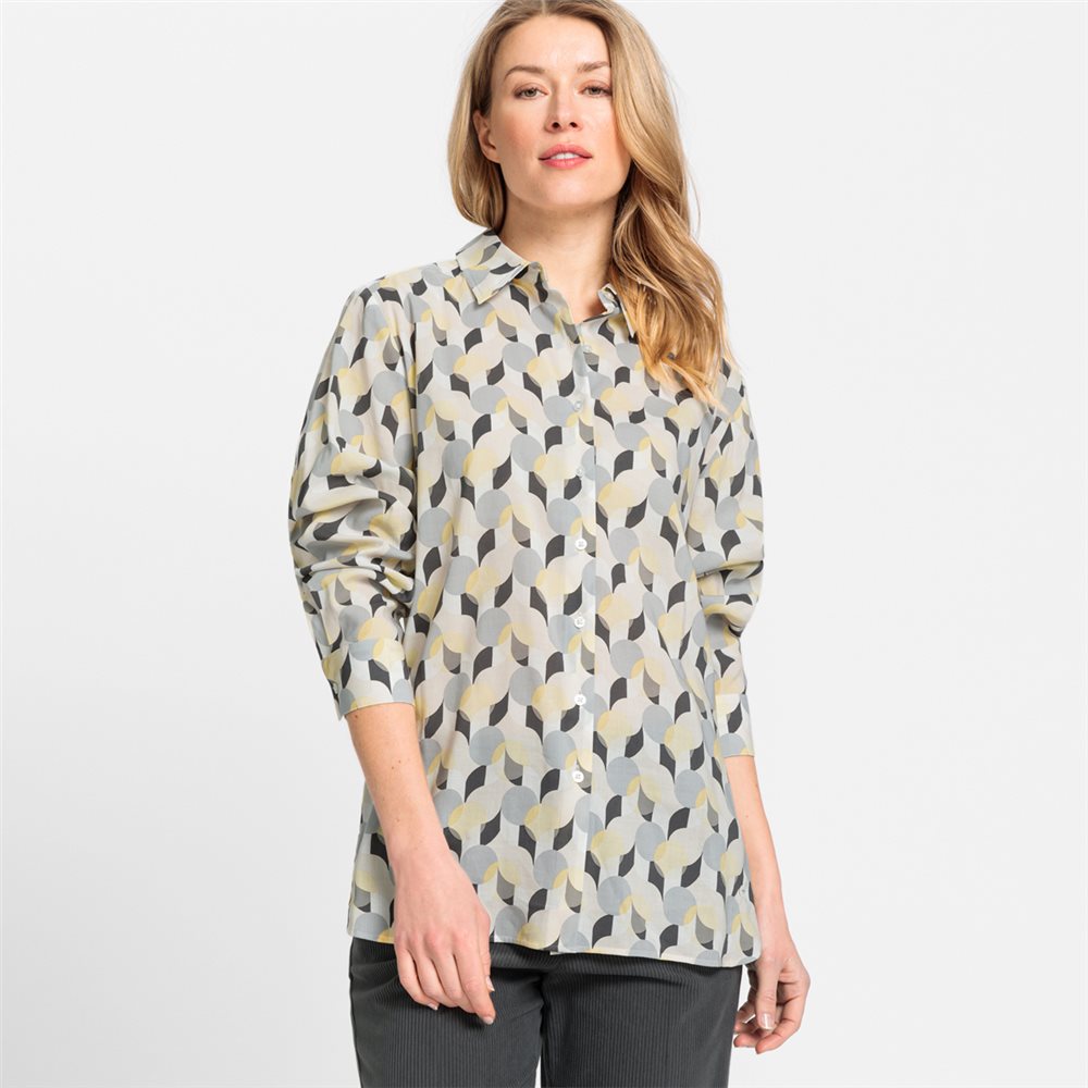 Graphic Print Shirt in Pale Ginger