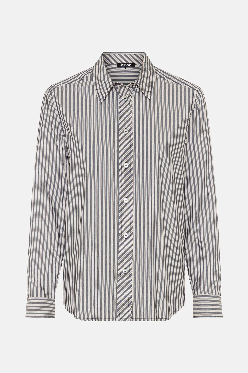 Classic Stripe Shirt in Ink Blue