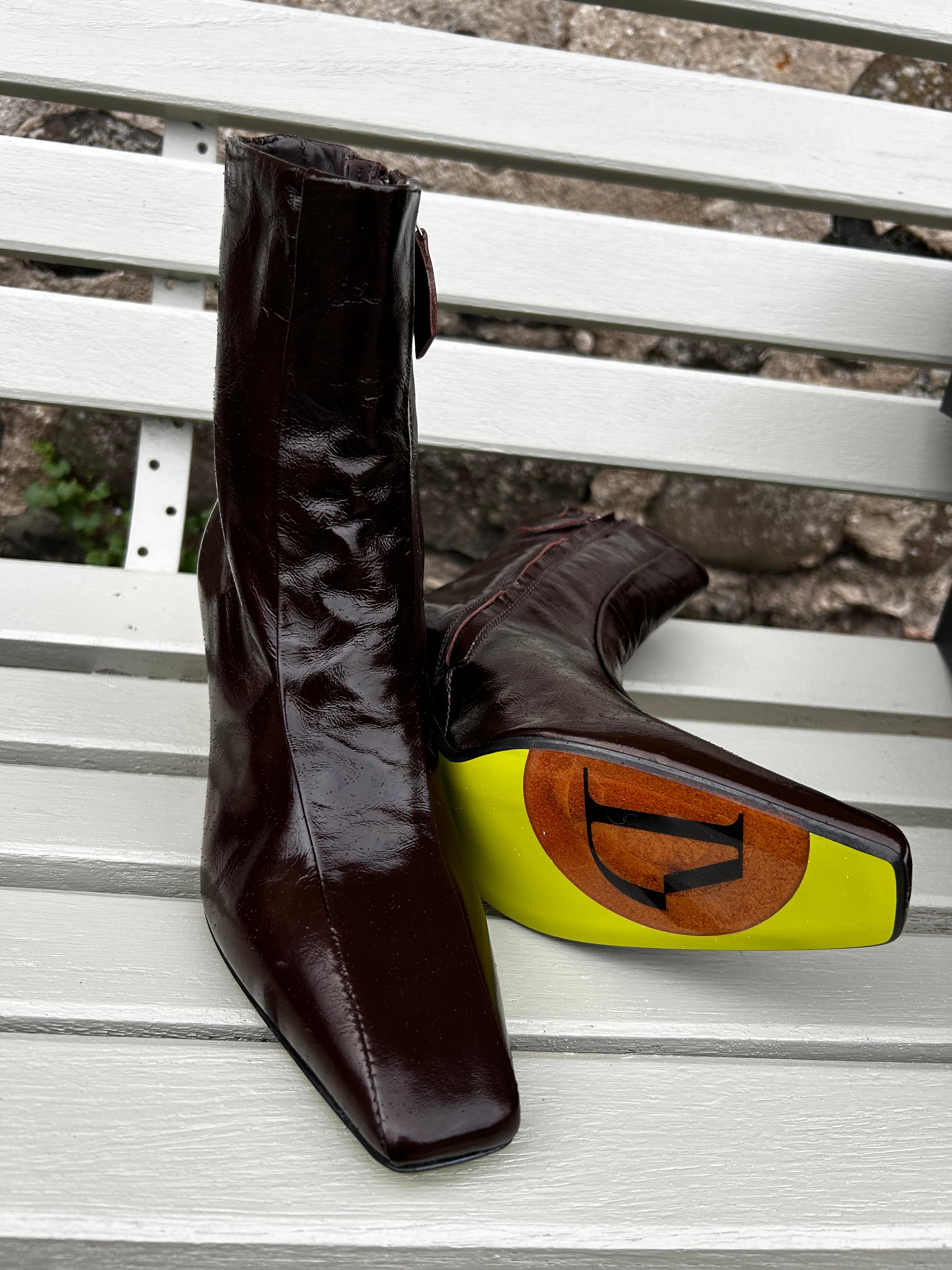 Molly Heeled Boot in Chocolate