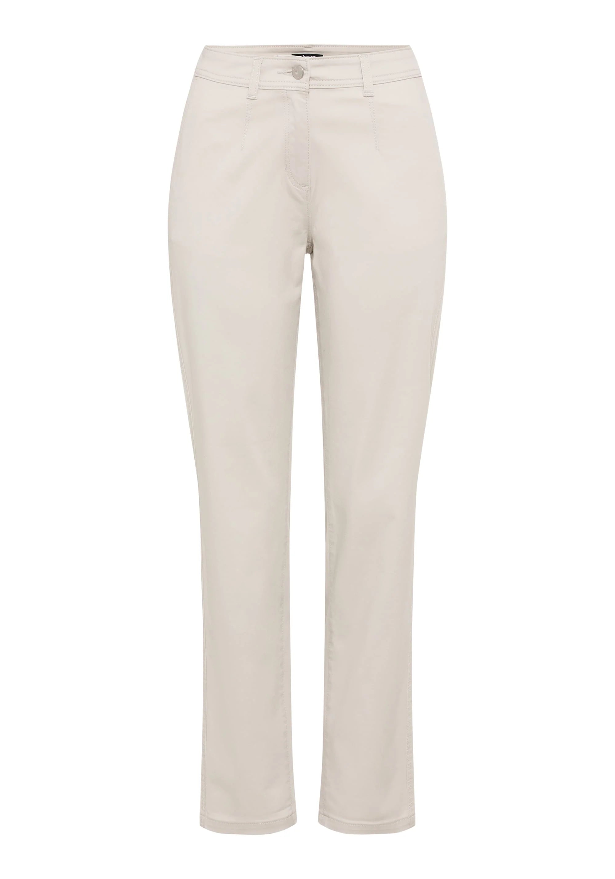 Cropped Trouser in Light Stone