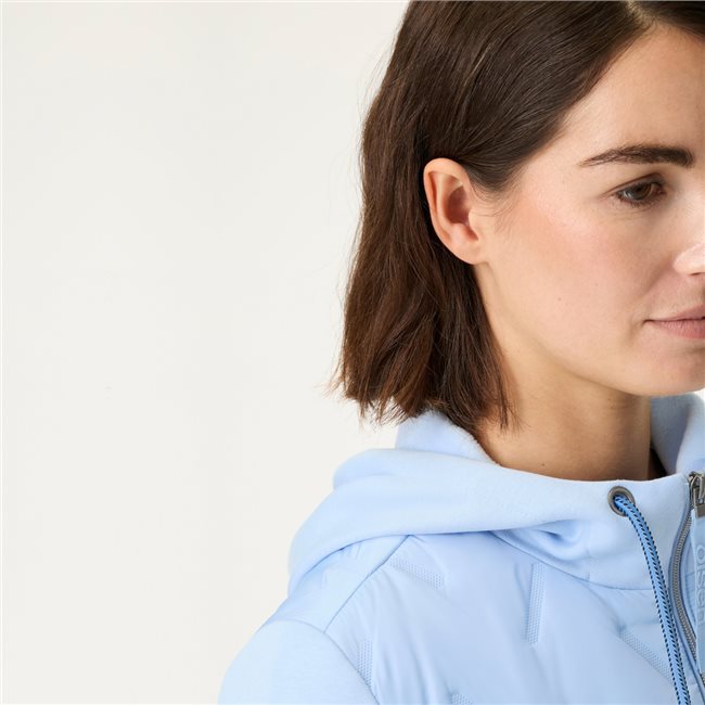 Hooded Jacket in Cloud Blue