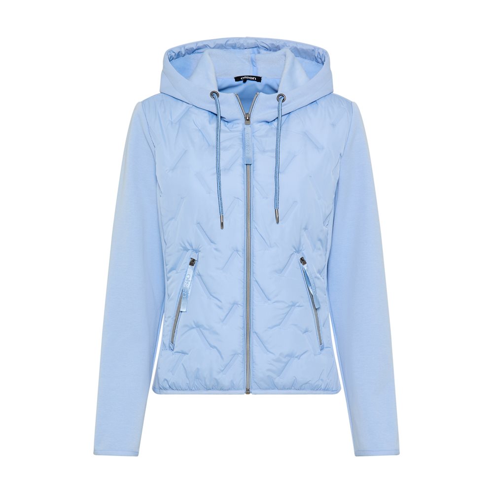 Hooded Jacket in Cloud Blue