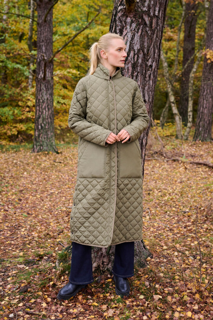 Bash Donia Coat in Burnt Olive