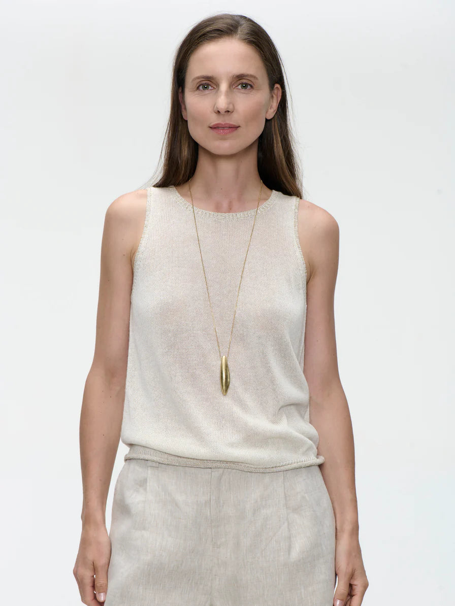 Light Viscose Top in Ecru