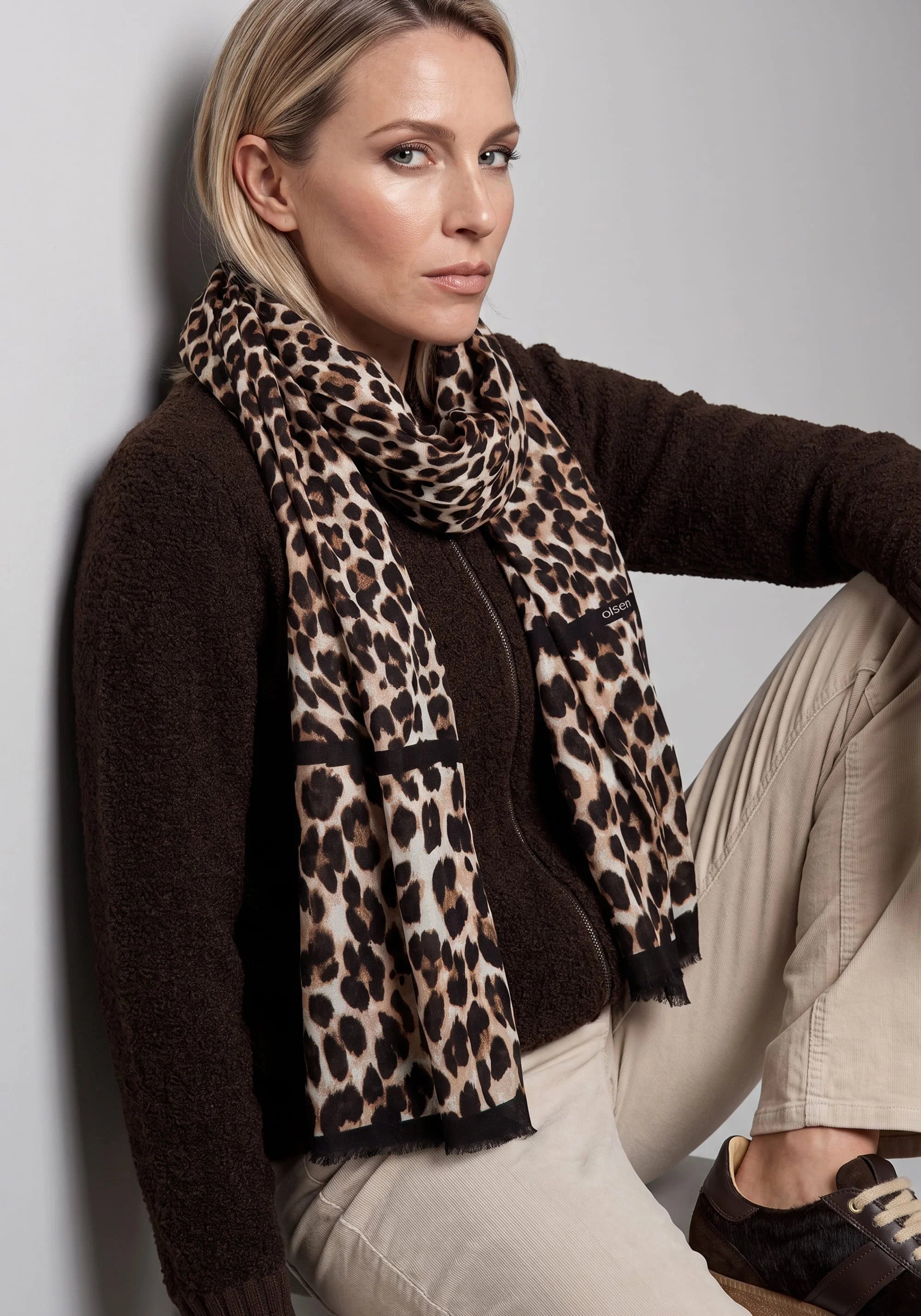 Leopard Print Scarf