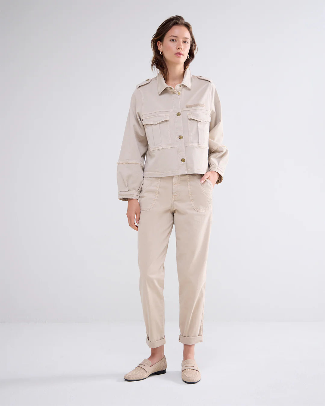 Army Stretch Jacket in Dune