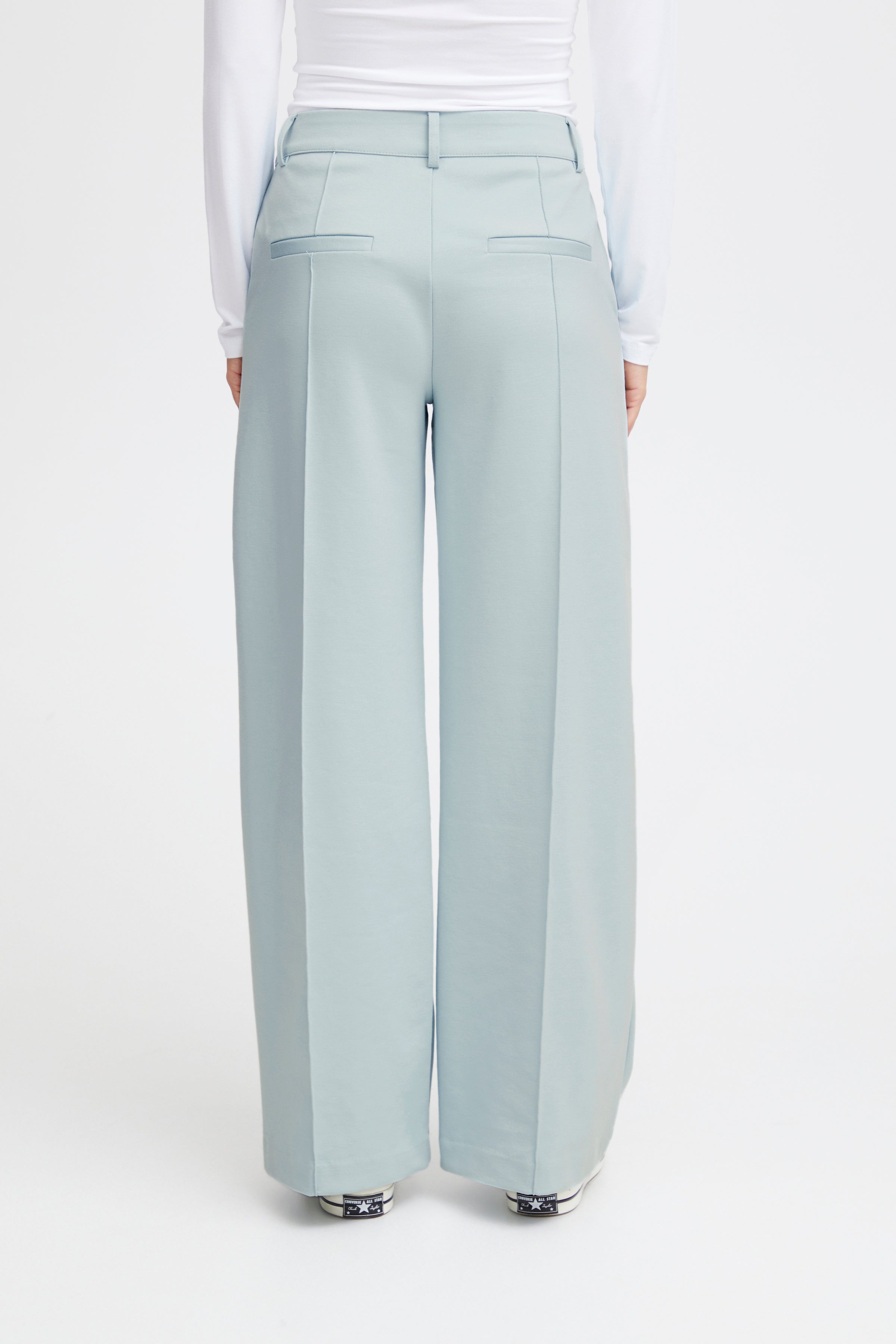 Kate Sus Office Wide Trousers in Ether