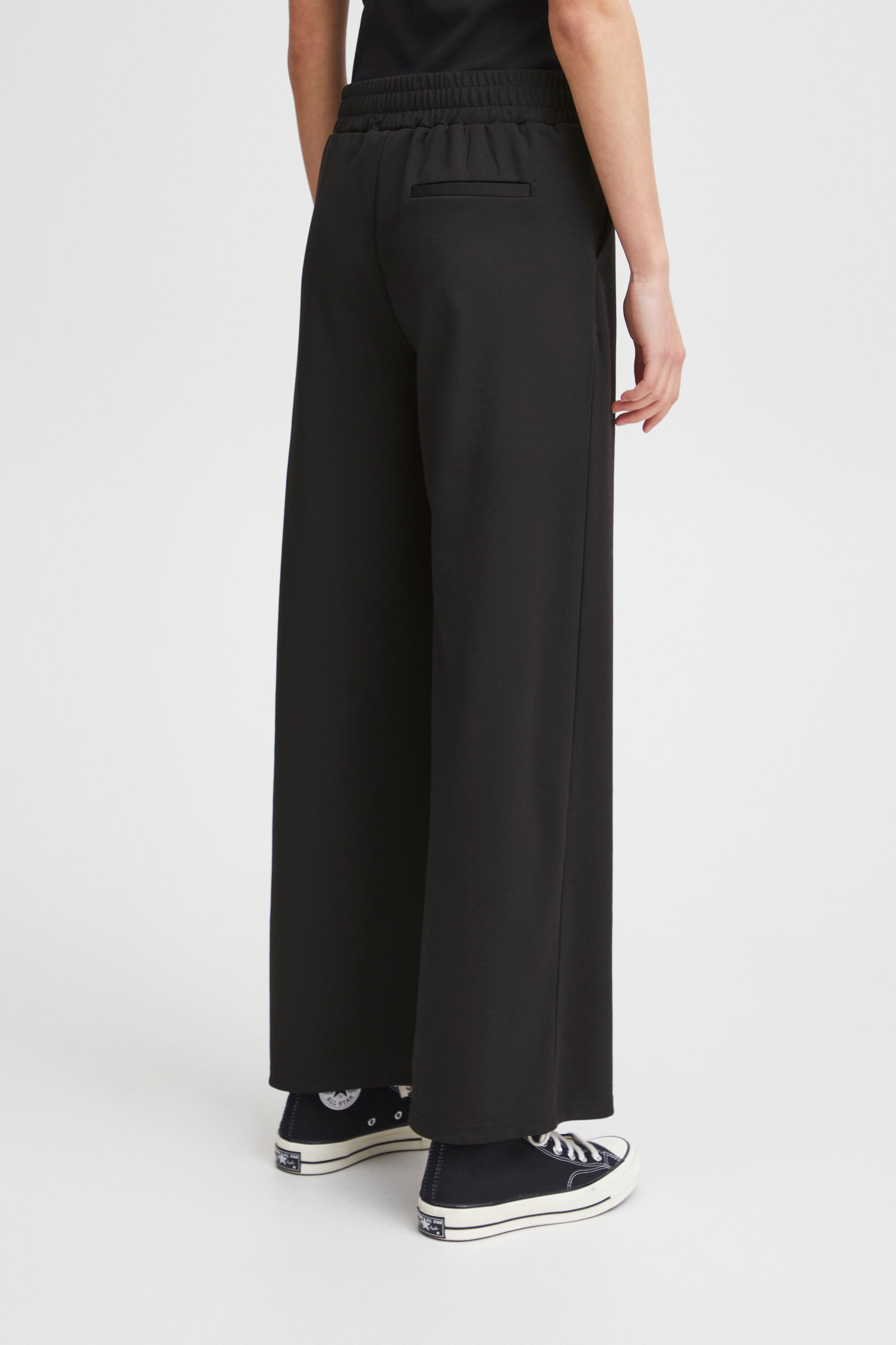 Kate Sus Long Wide Trouser in Black