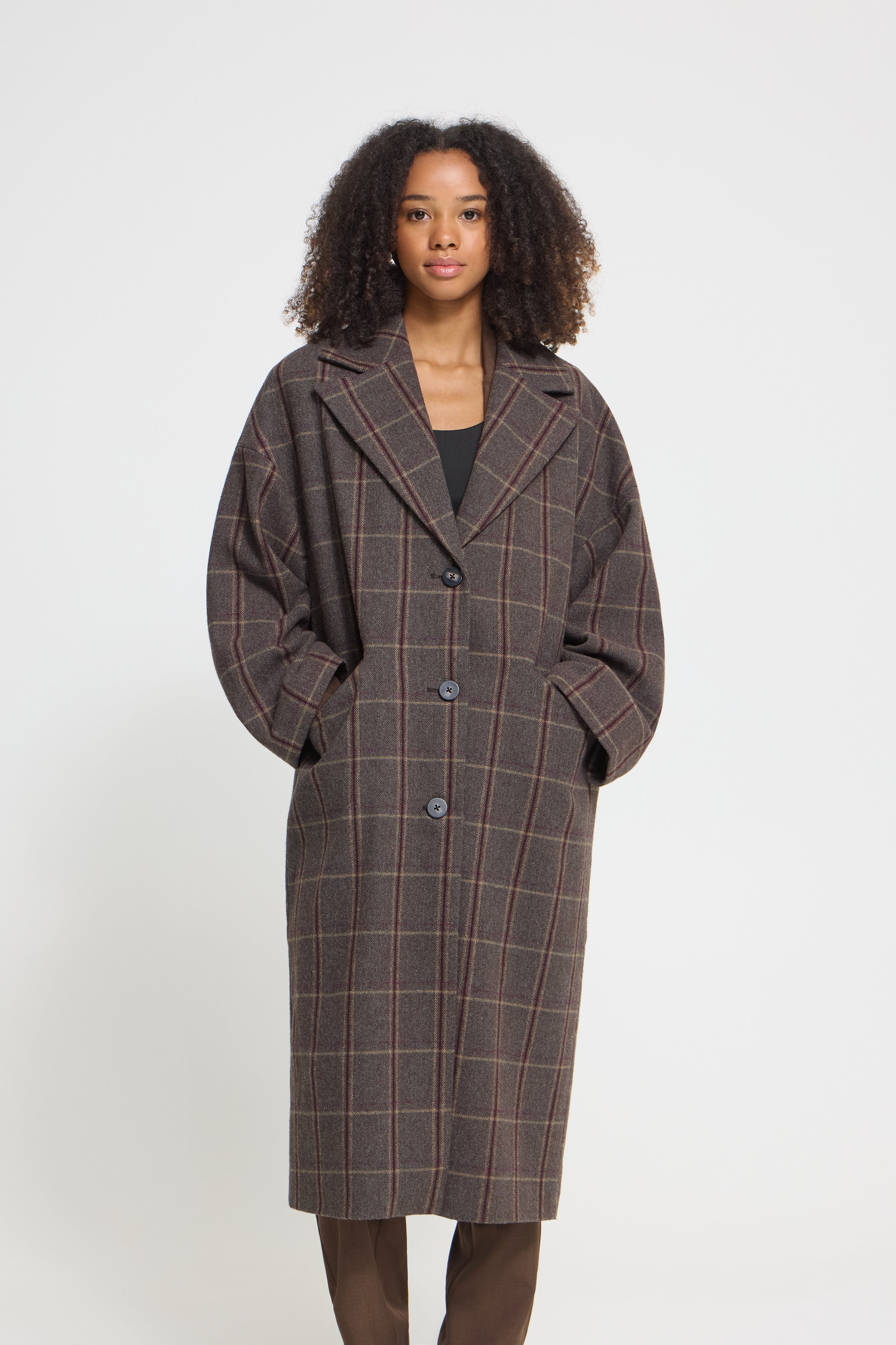 Emmalu Dress Coat in Cocoa Brown