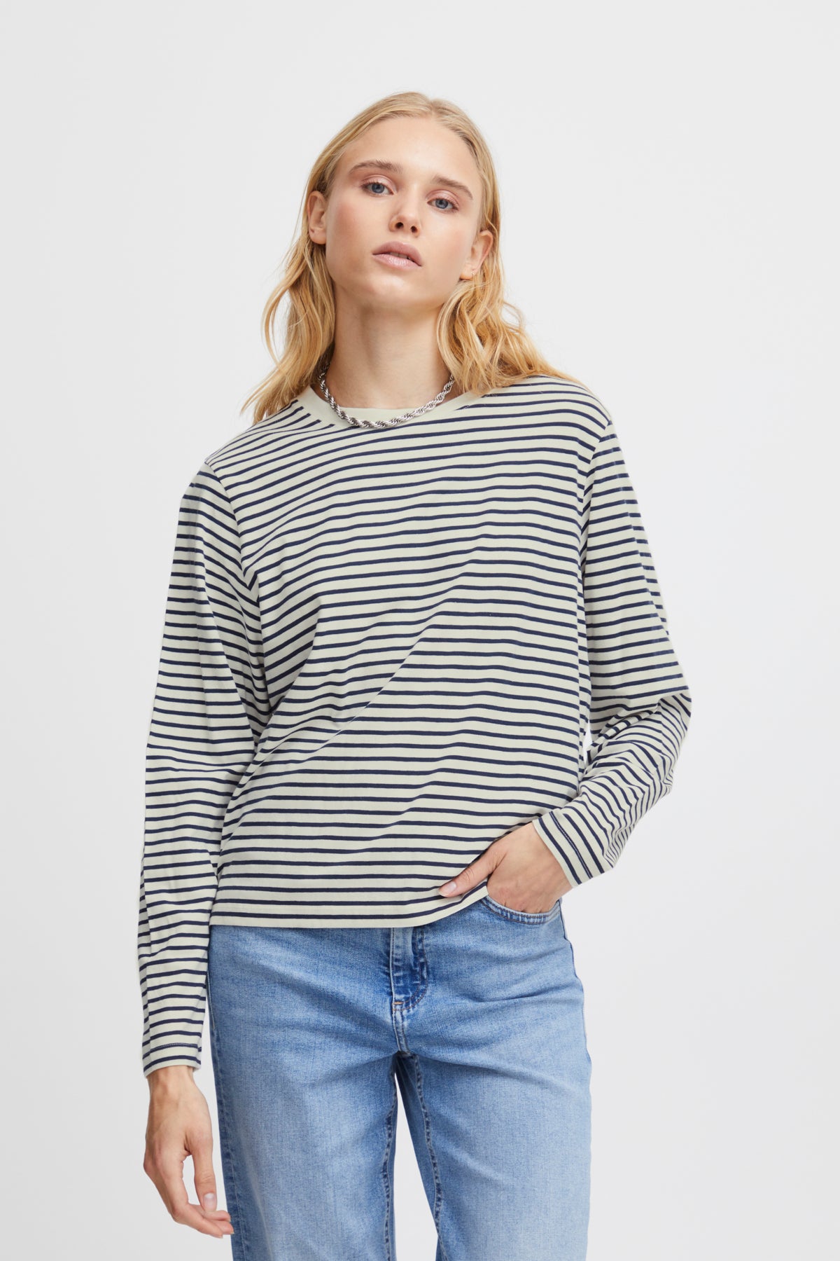 Mira Striped T-Shirt in Total Eclipse