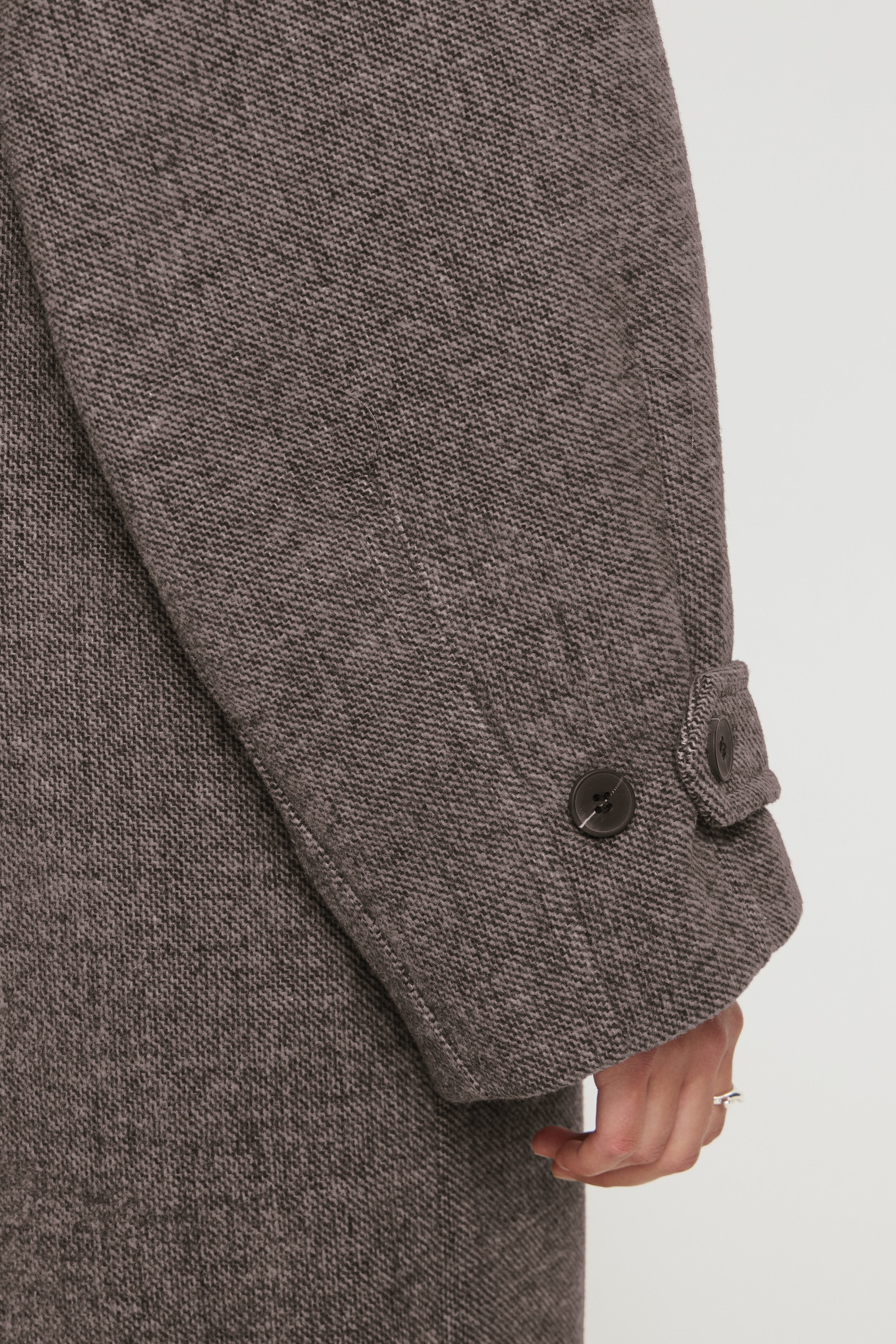 Gaziva Jacket in Chocolate Brown Melange
