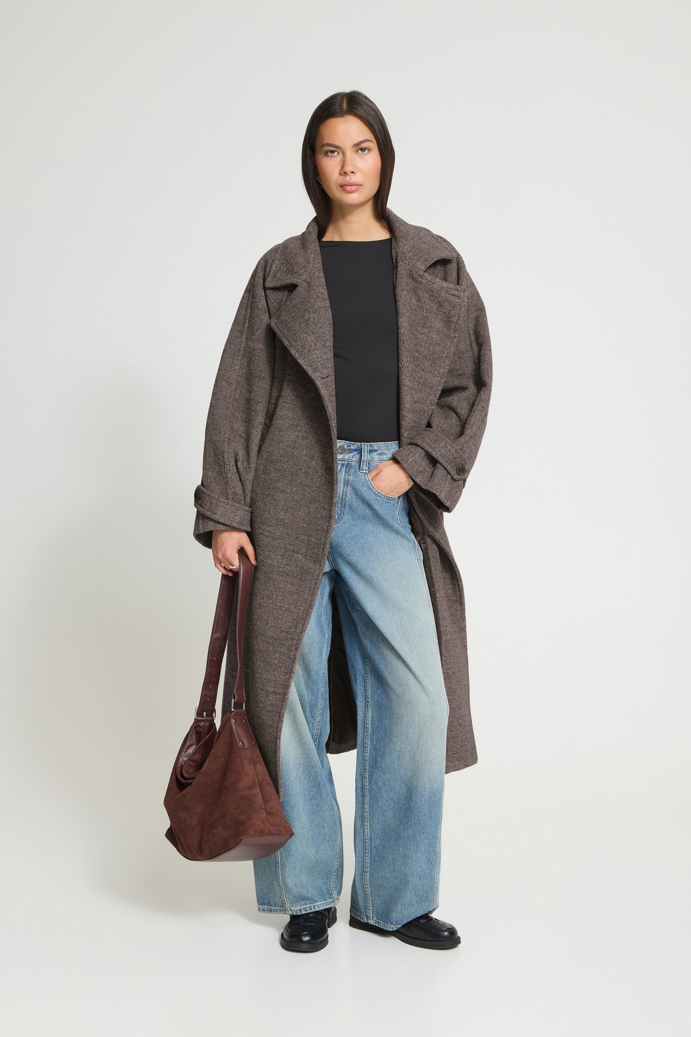 Gaziva Jacket in Chocolate Brown Melange