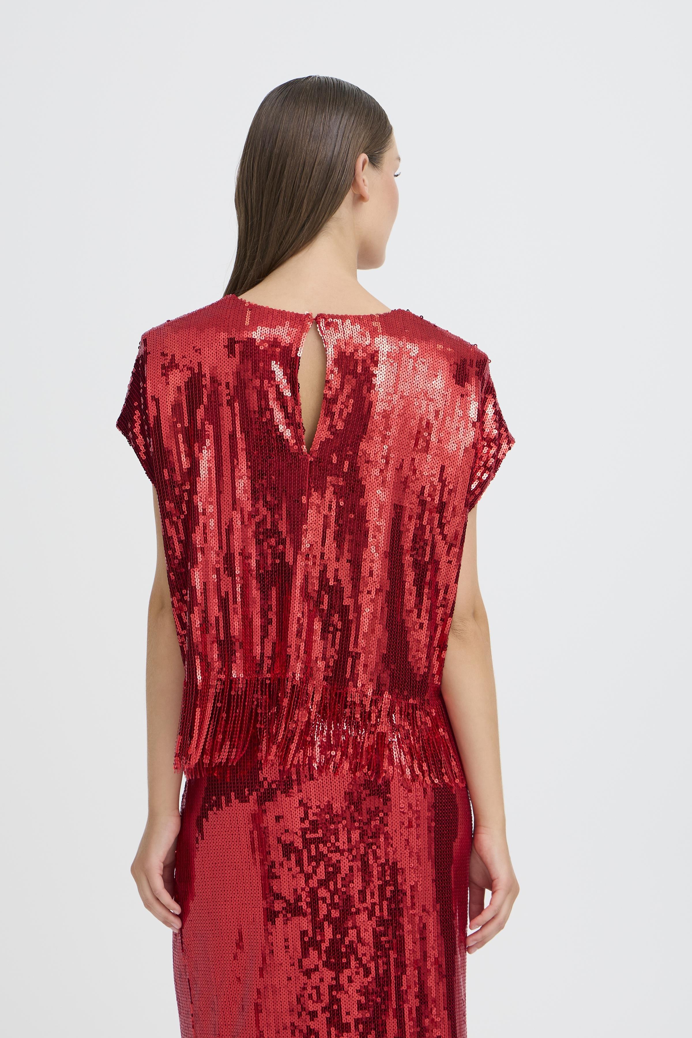 Mollia Top in Racing Red