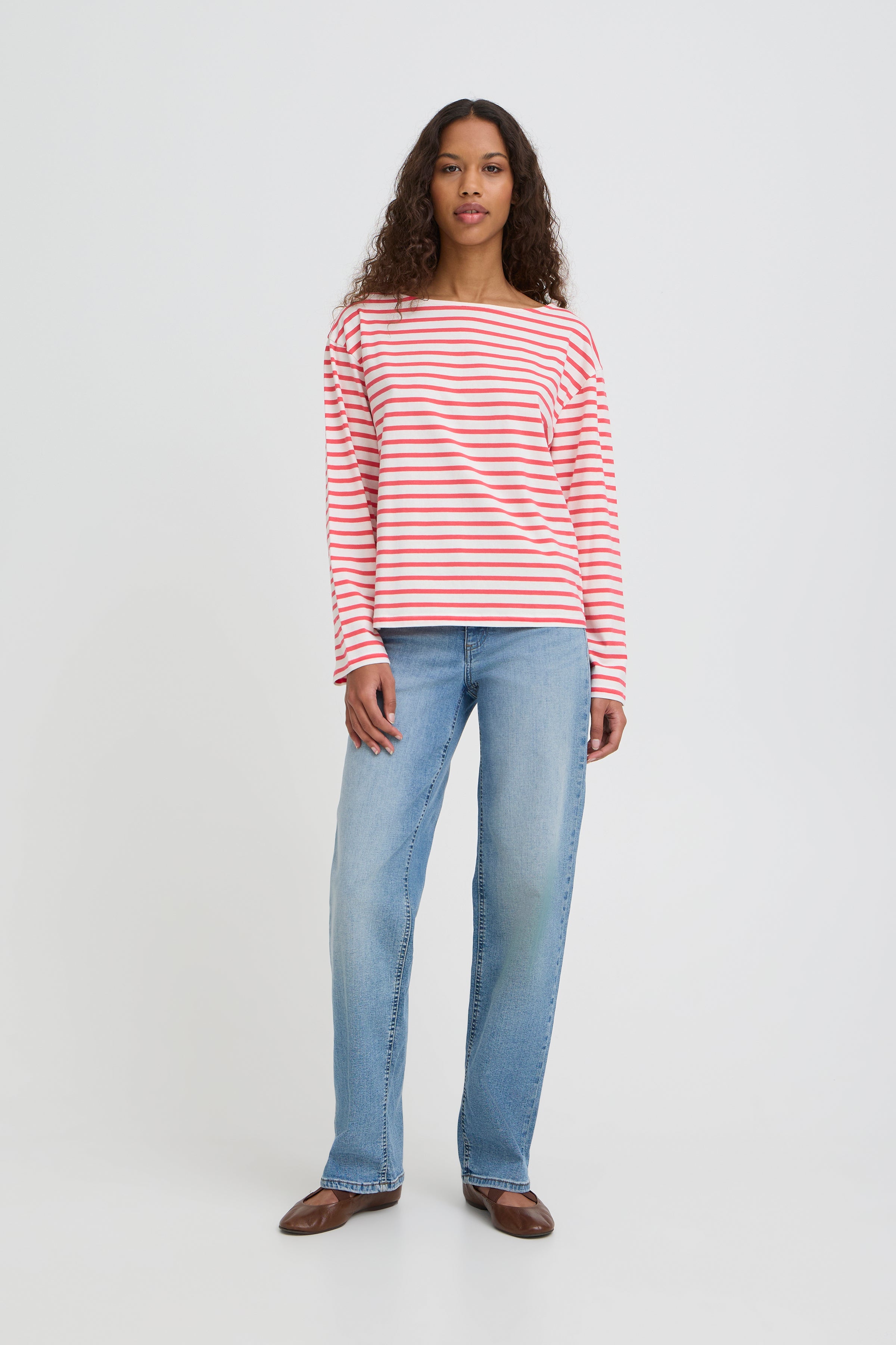 Mira Boatneck Top in Teaberry