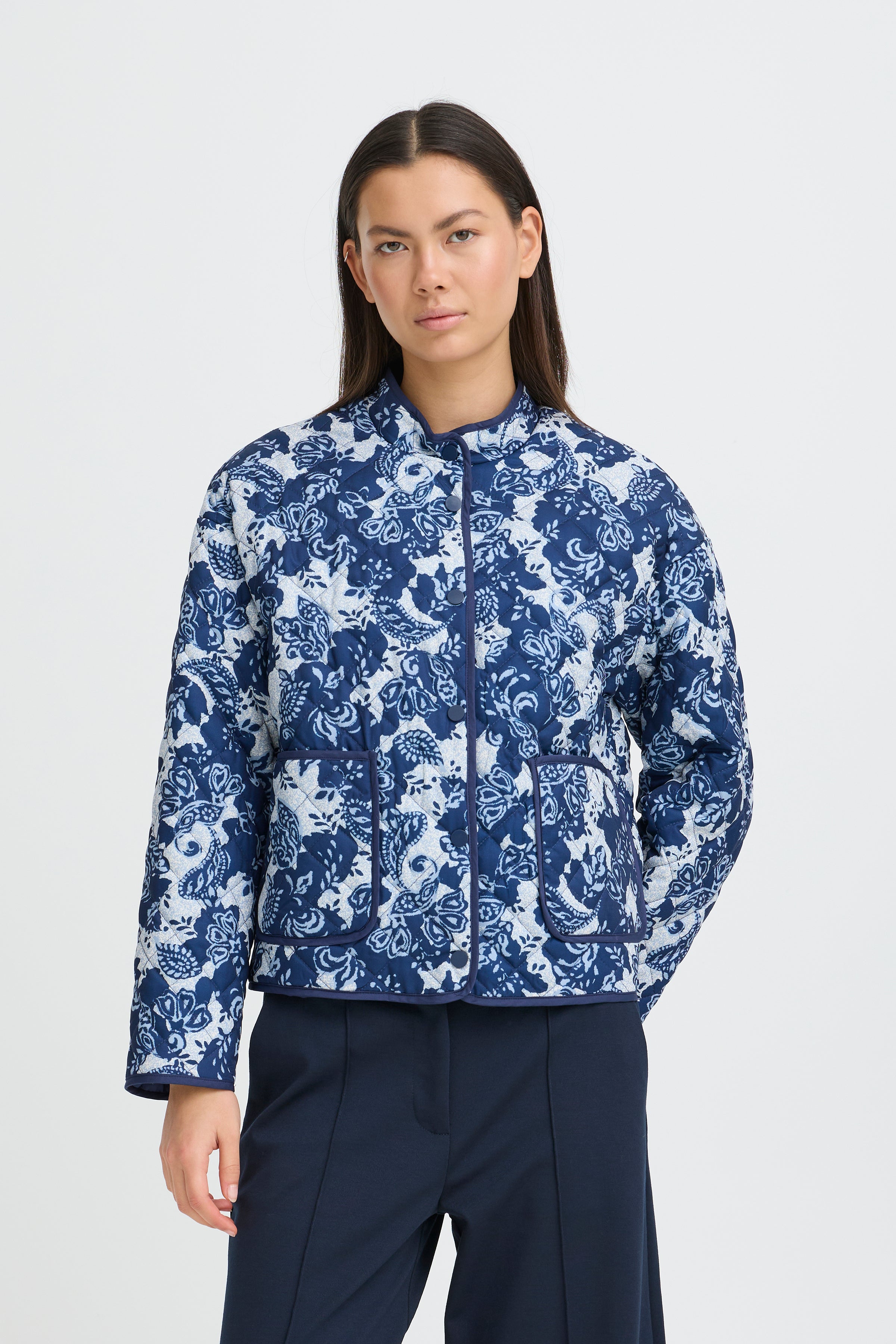 Livanta Jacket in Blue Print