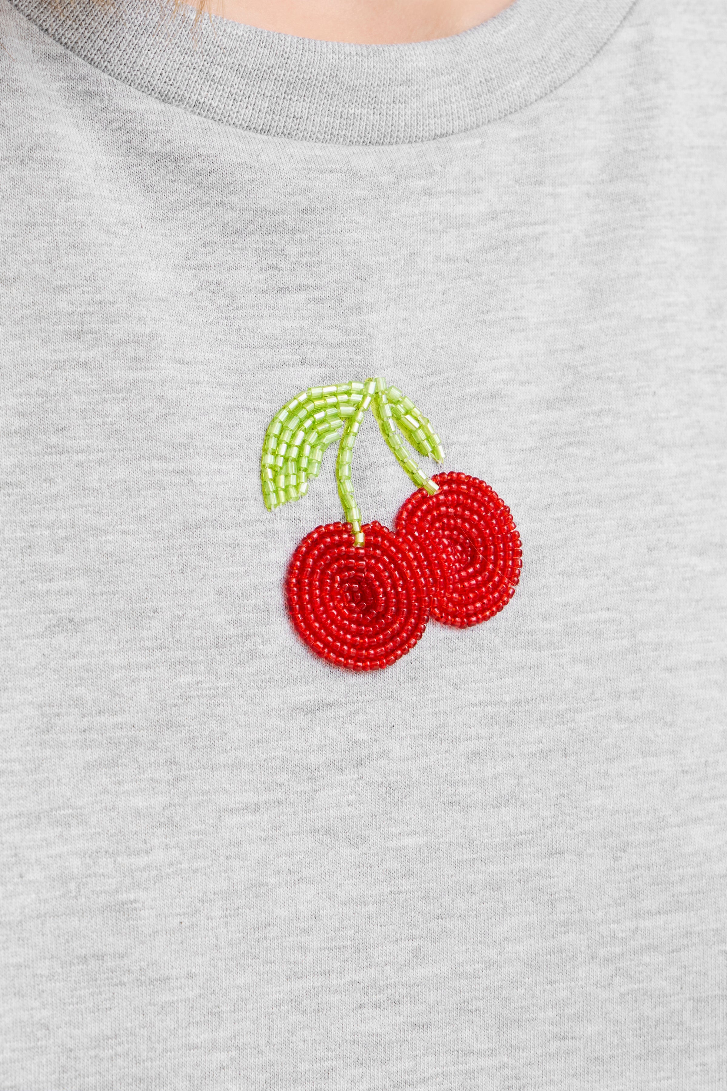 Nynna Short Sleeve in Alloy Melange