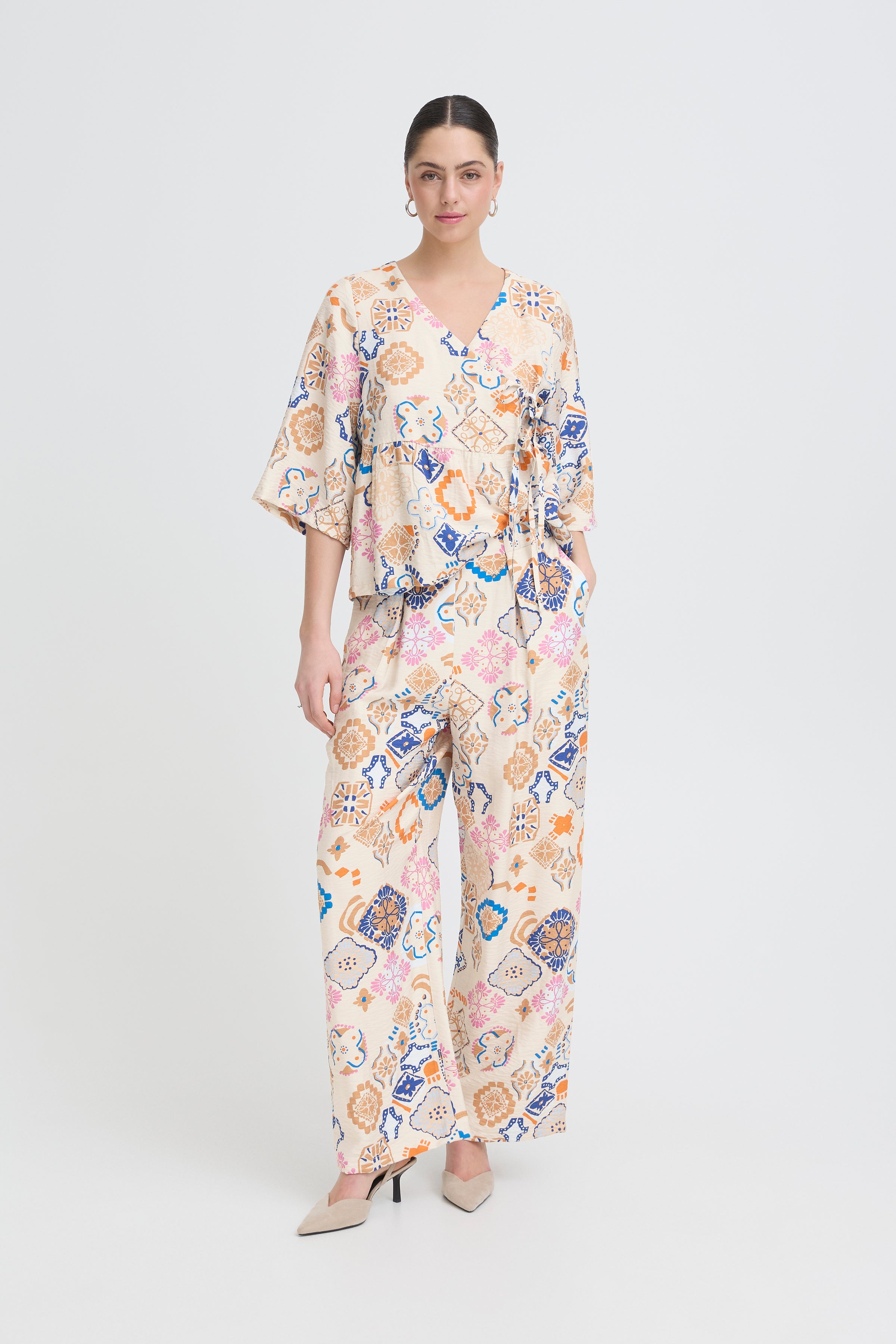 Lancie Trousers in Graphic Tile