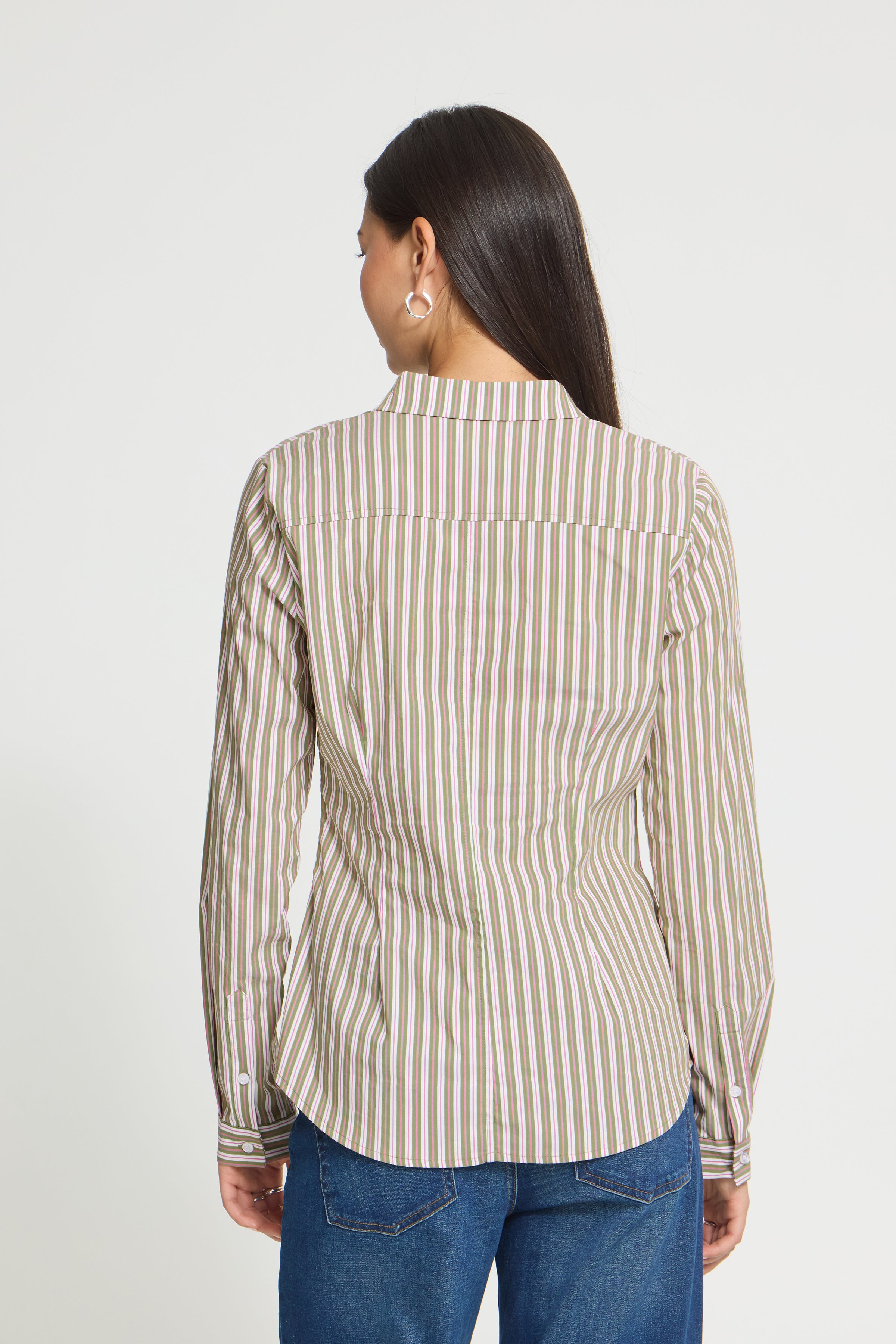 Dima Stripe Shirt in Calla Striped