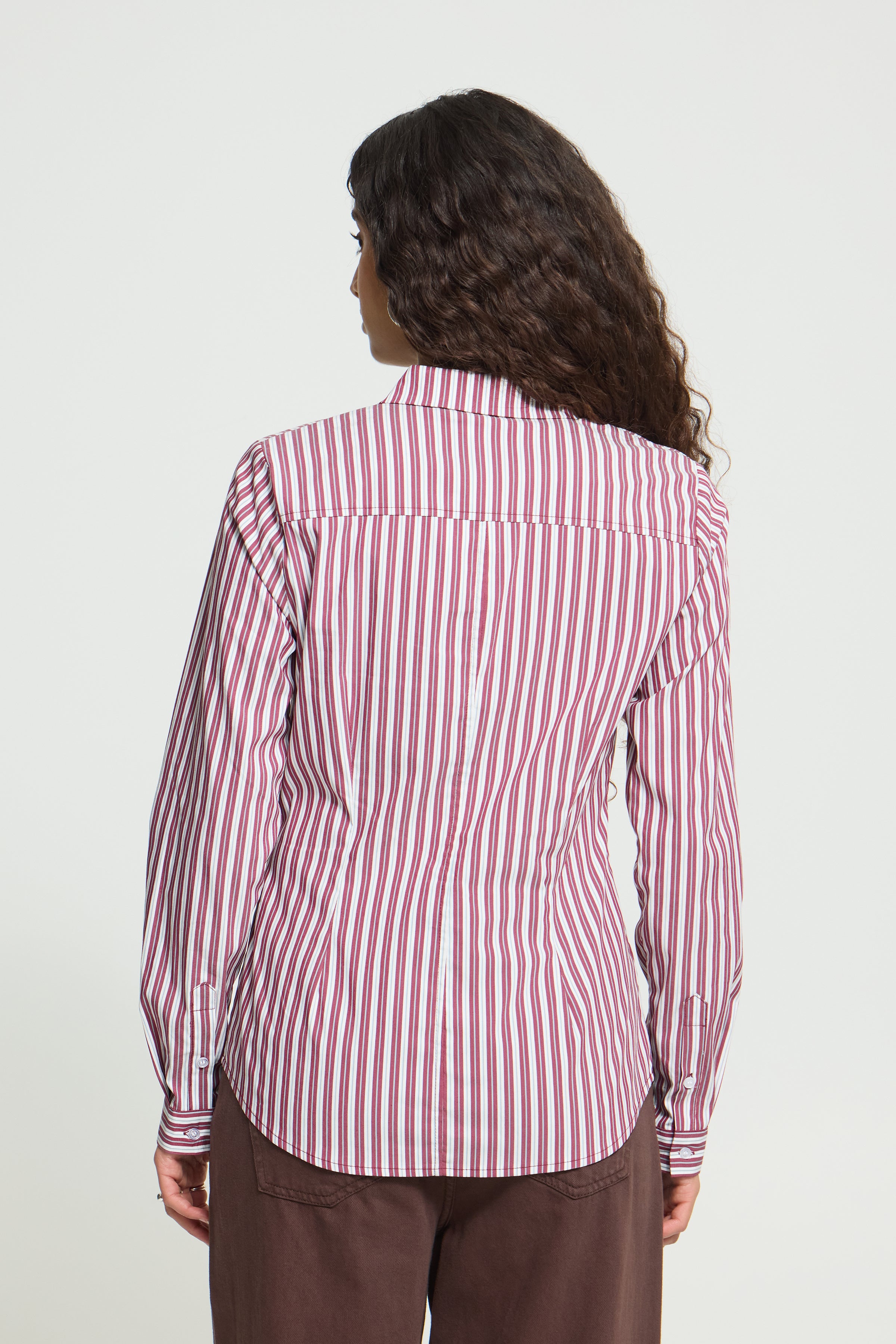 Dima Stripe Shirt in Rhododendron Stripe