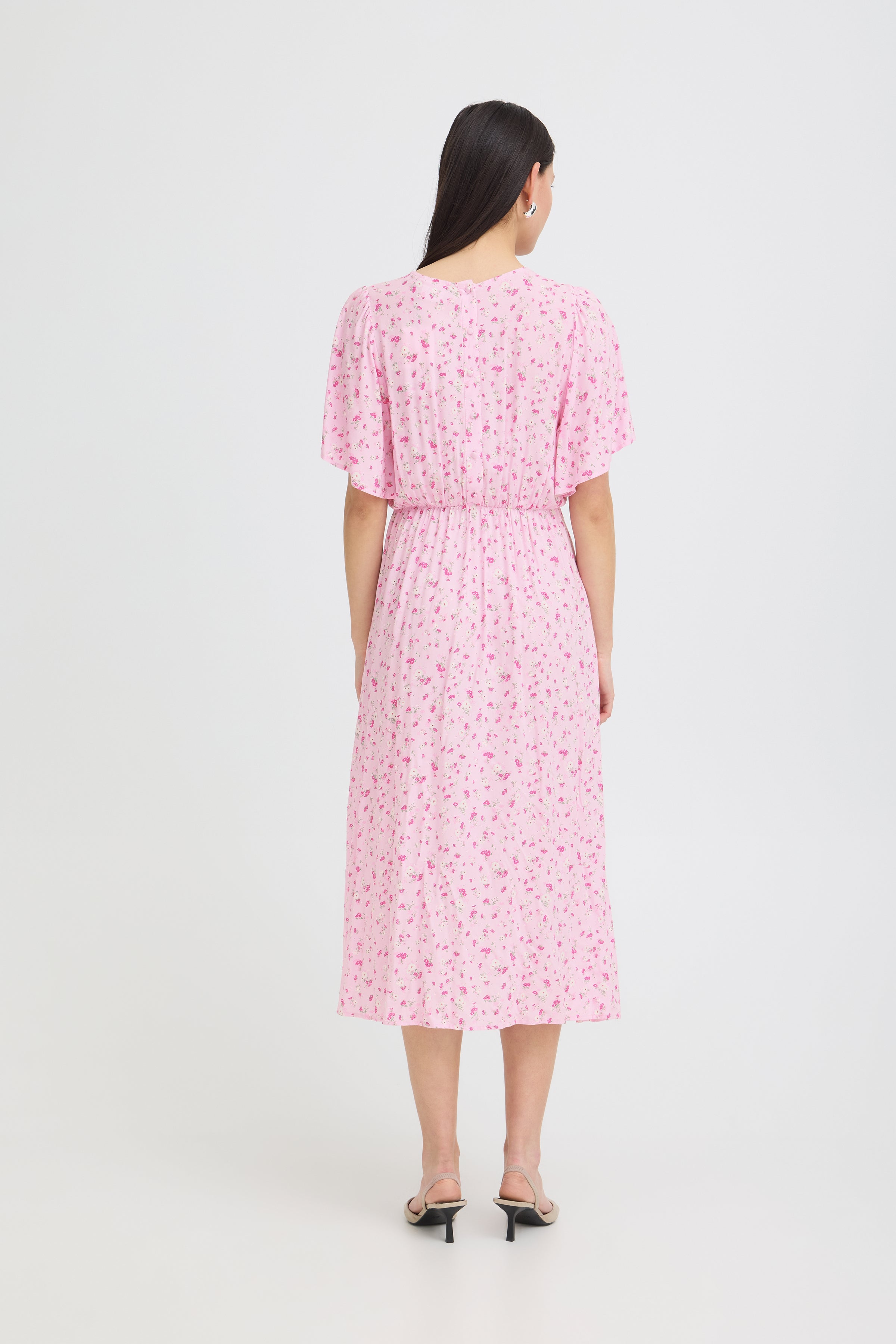 Vera Dress in Pink Lady Flower