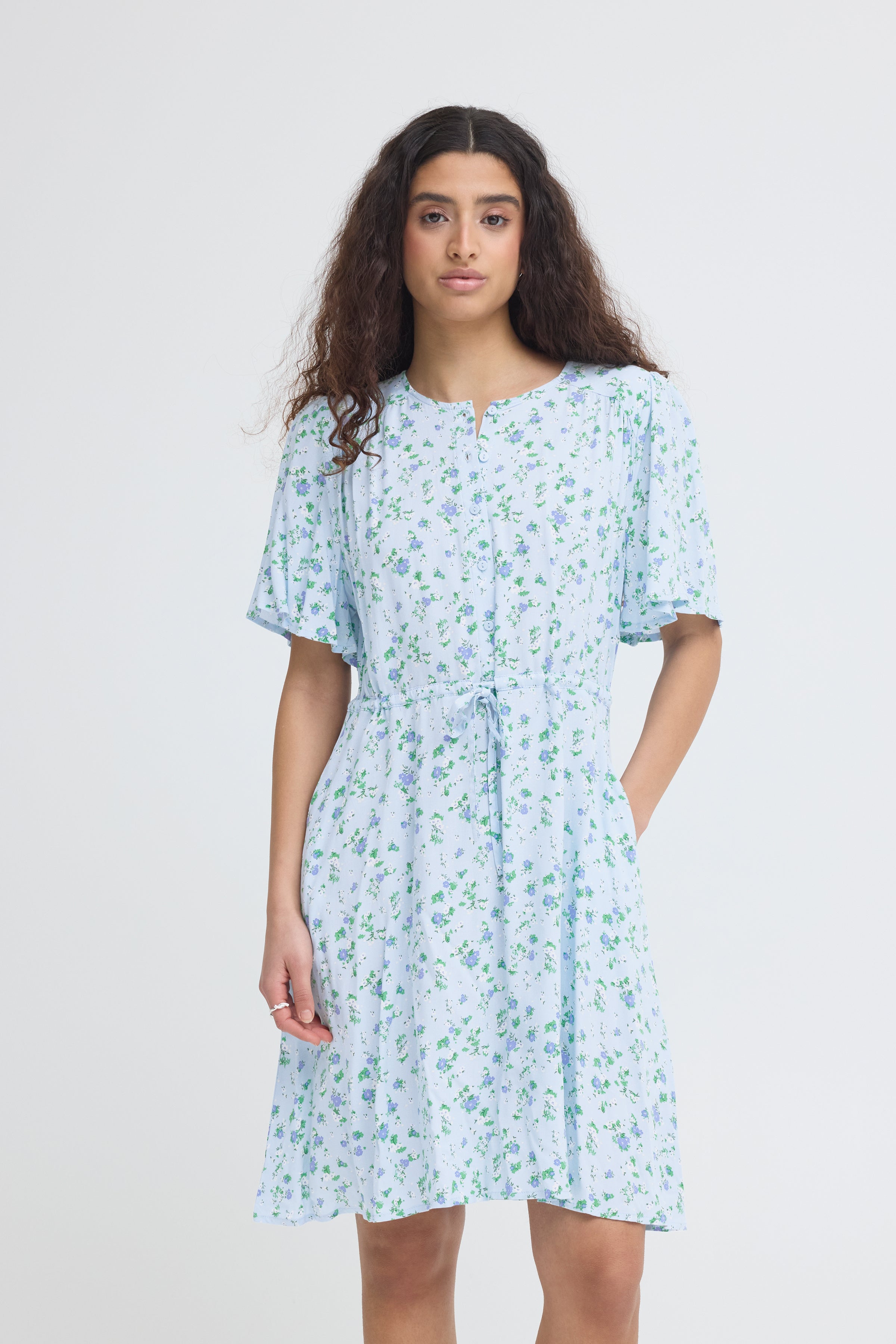 Vera Dress in Floaty Blue
