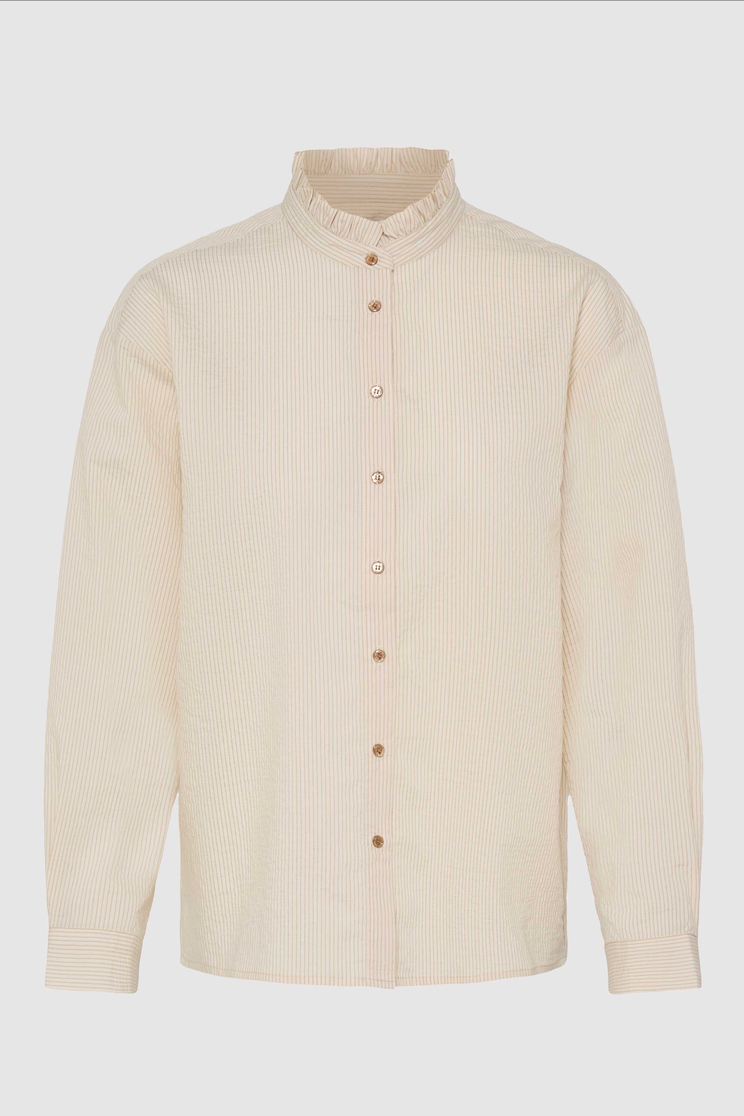Luanna Shirt in Birch/Toasted Coconut Stripe