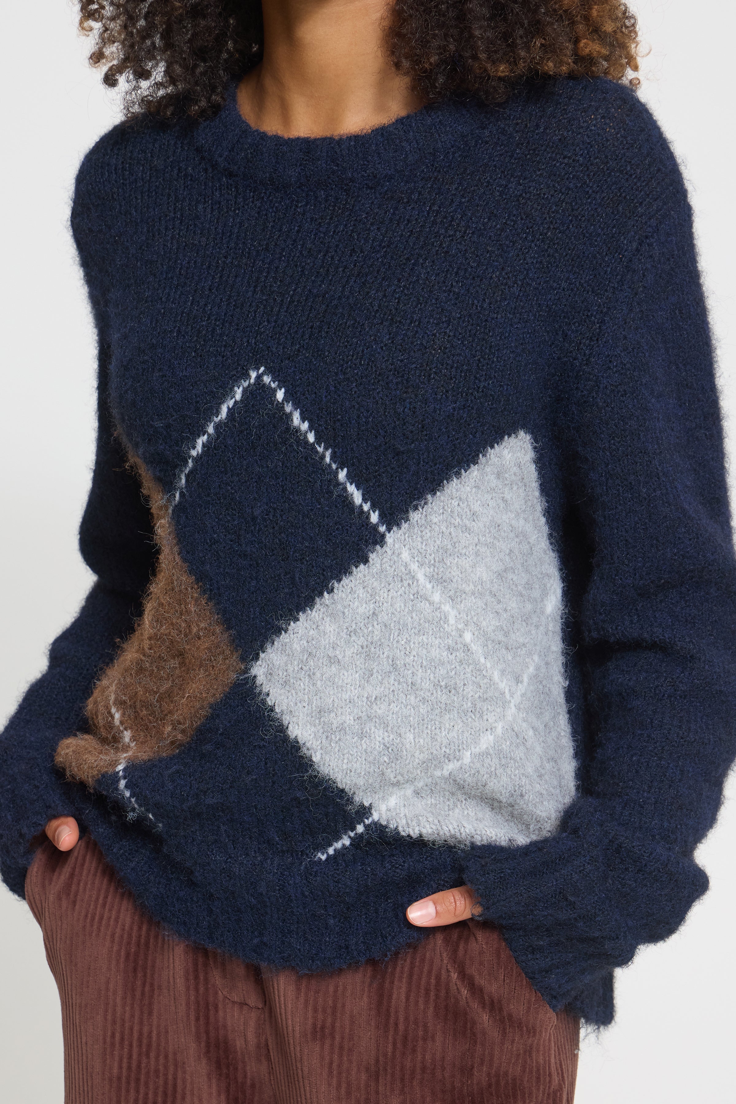 Bayana Pullover in Total Eclipse Harlekin
