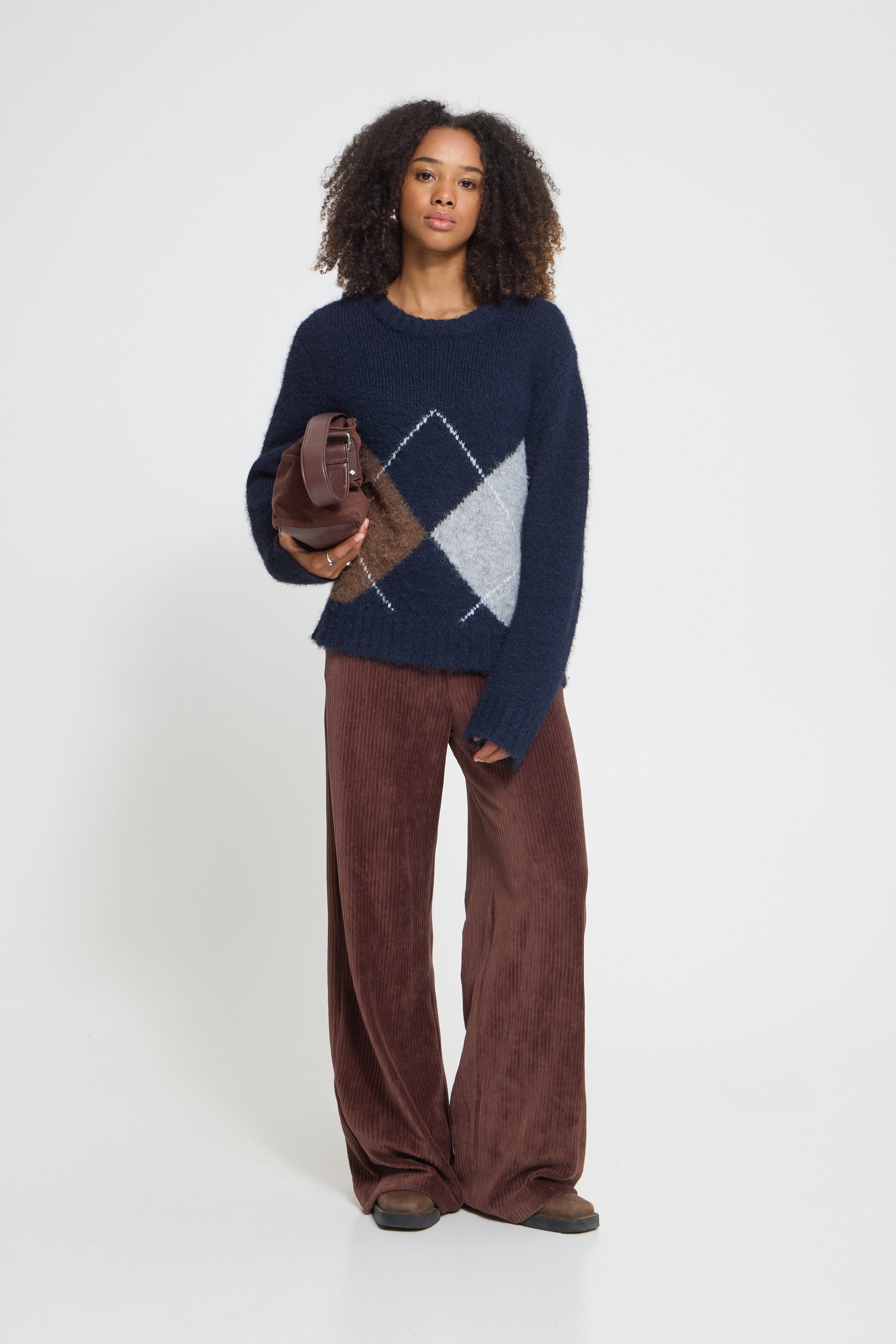 Bayana Pullover in Total Eclipse Harlekin