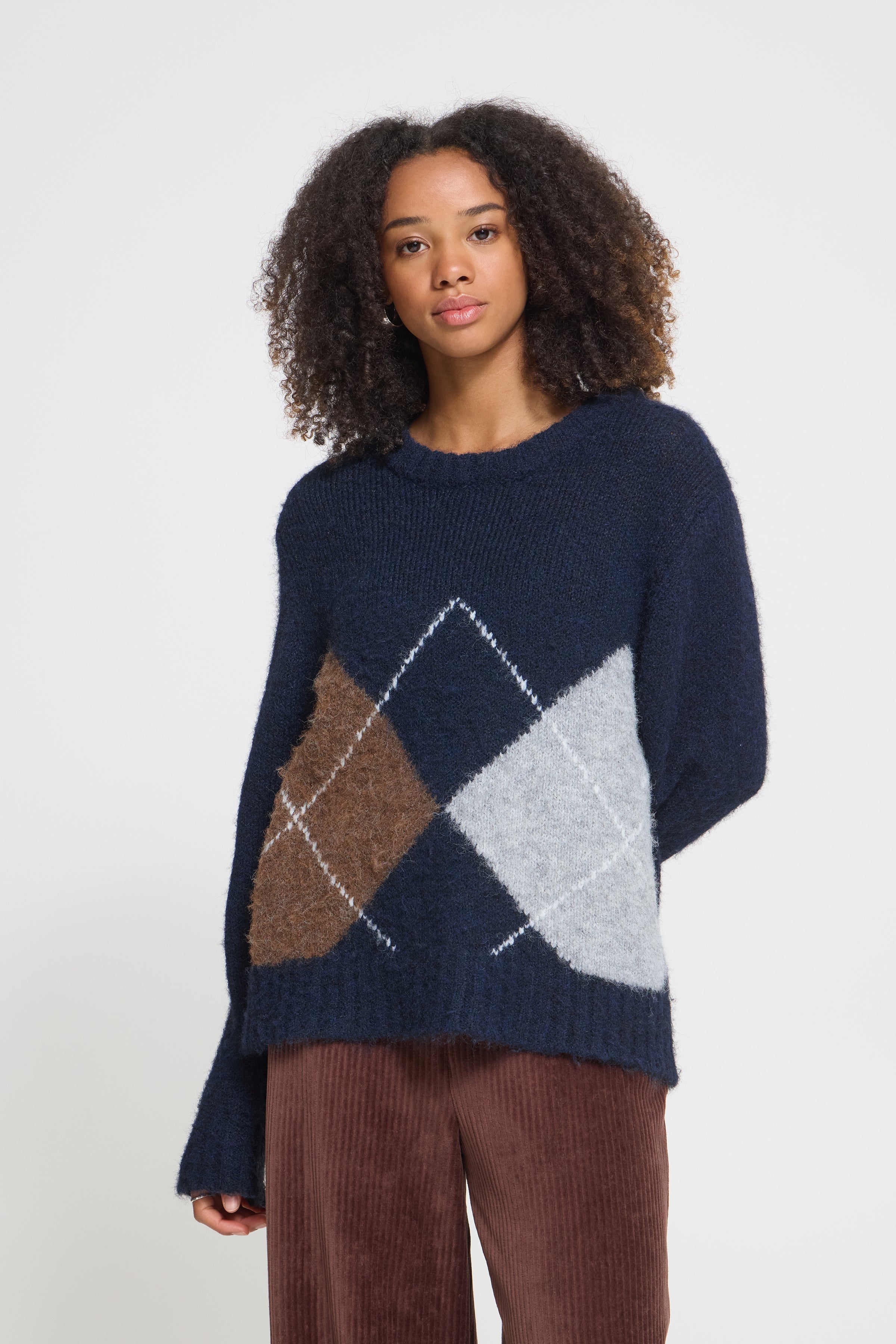Bayana Pullover in Total Eclipse Harlekin