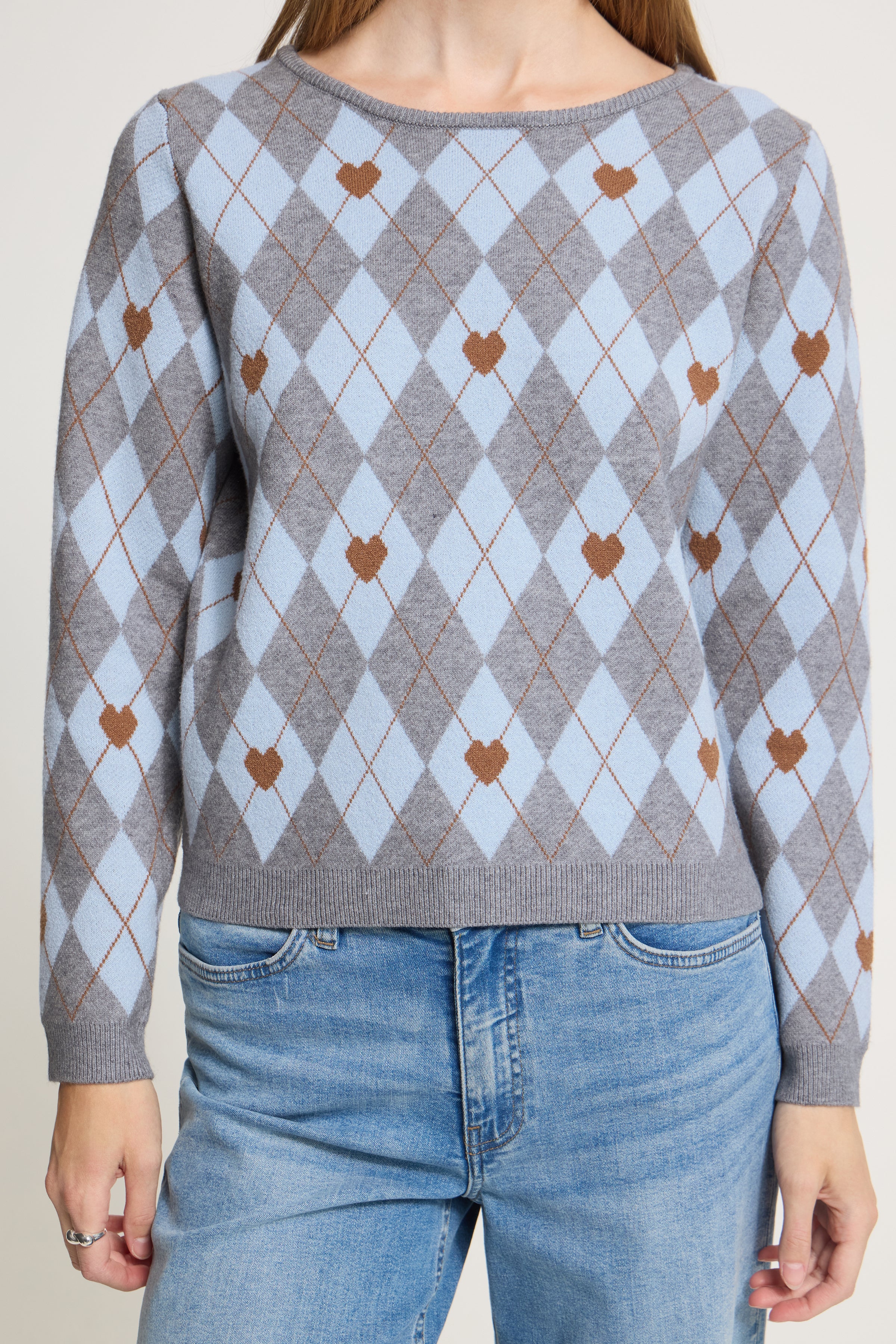 Brielle Knit in Grey Melange Harlekin