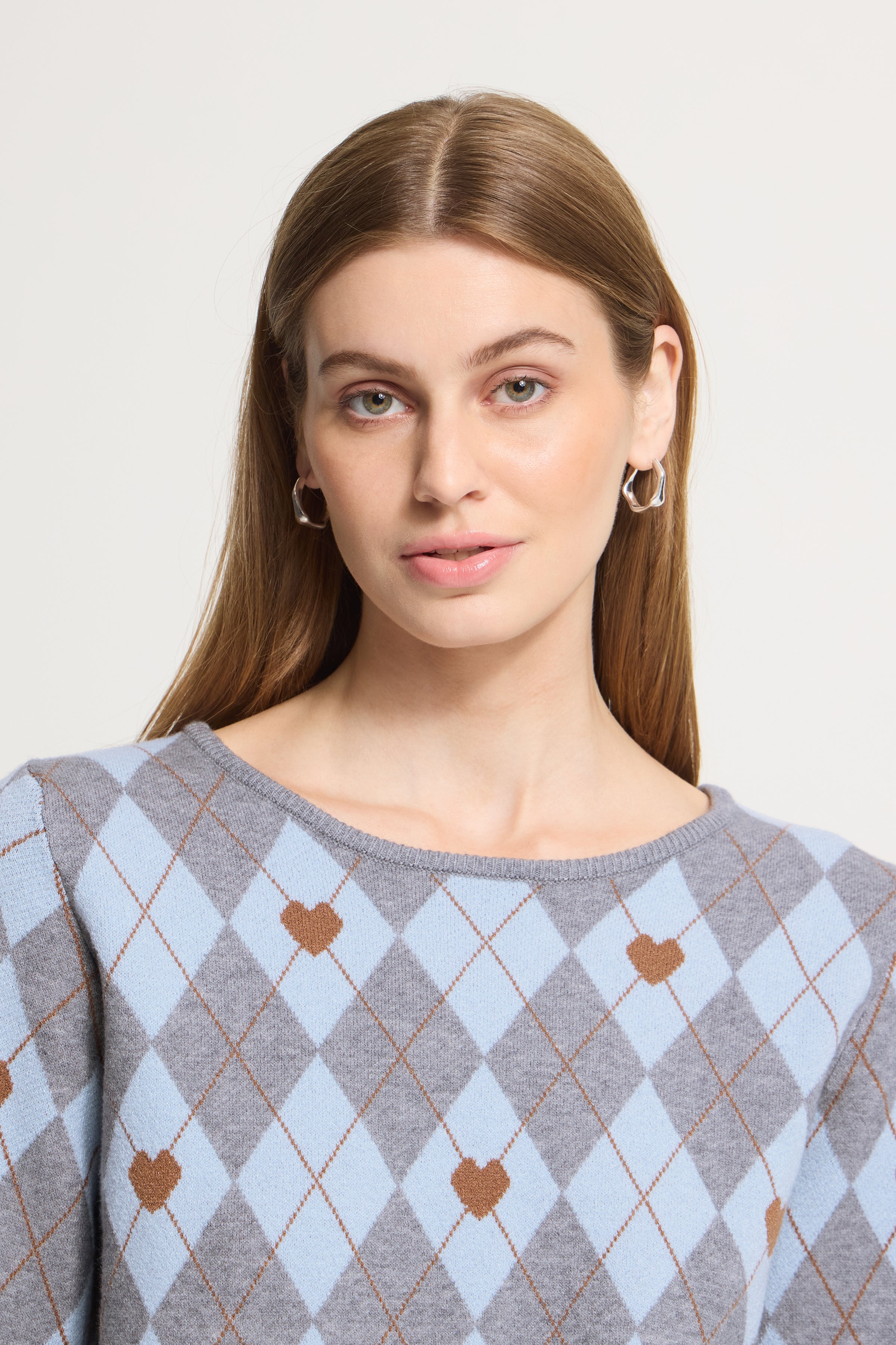 Brielle Knit in Grey Melange Harlekin