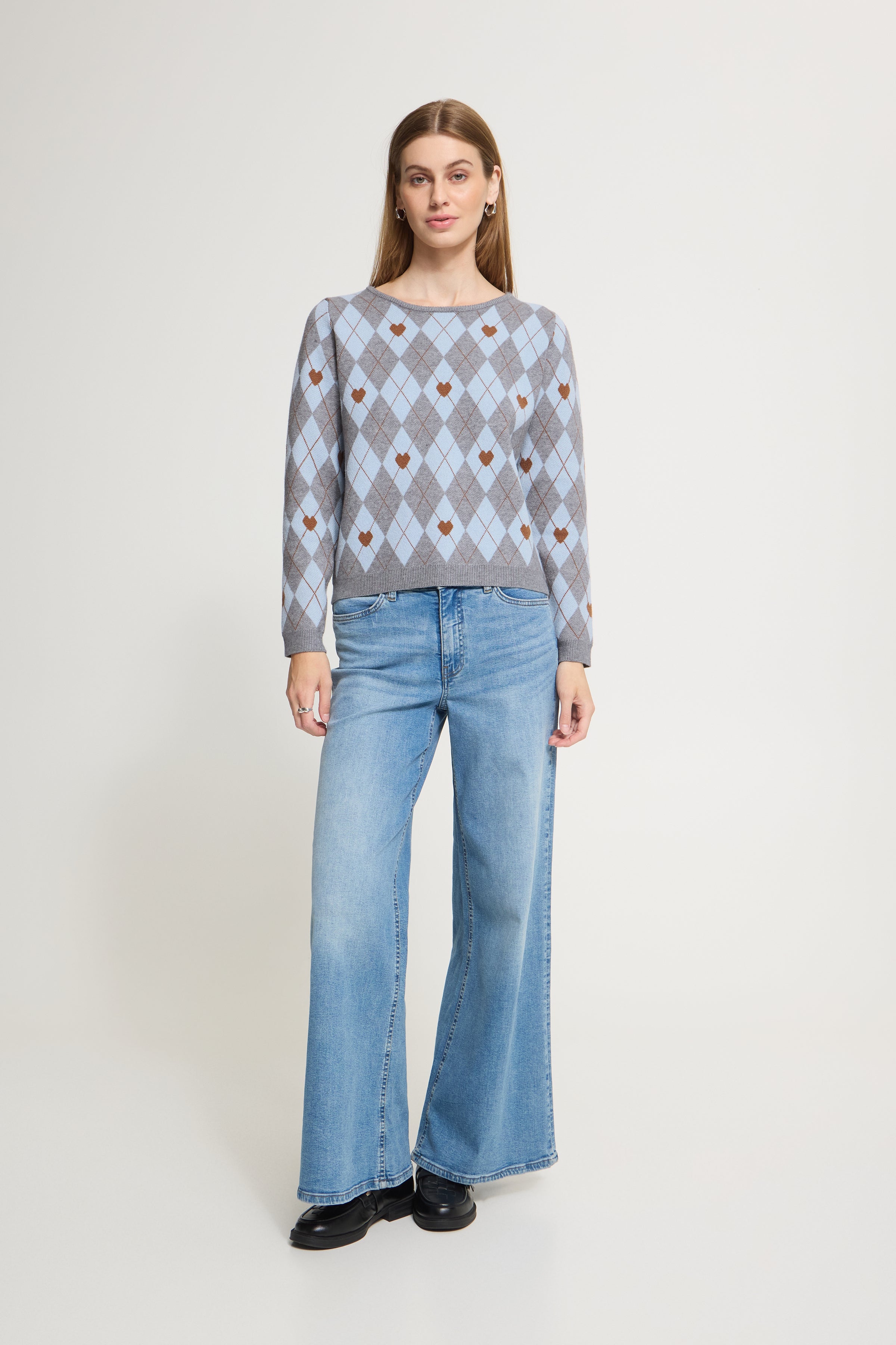 Brielle Knit in Grey Melange Harlekin