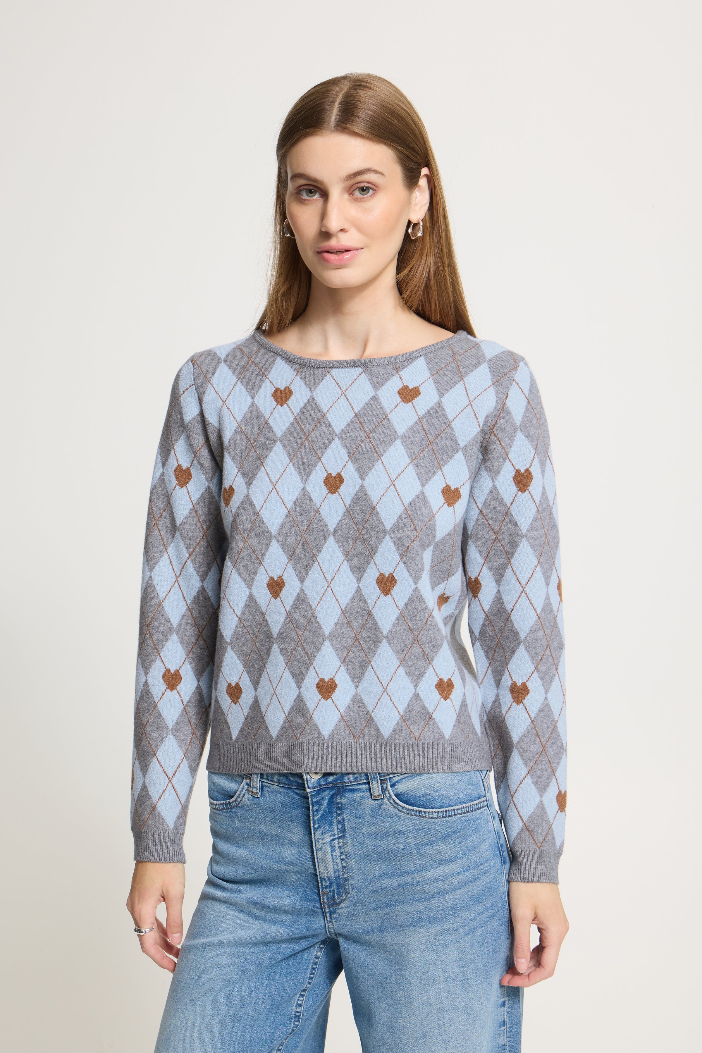 Brielle Knit in Grey Melange Harlekin