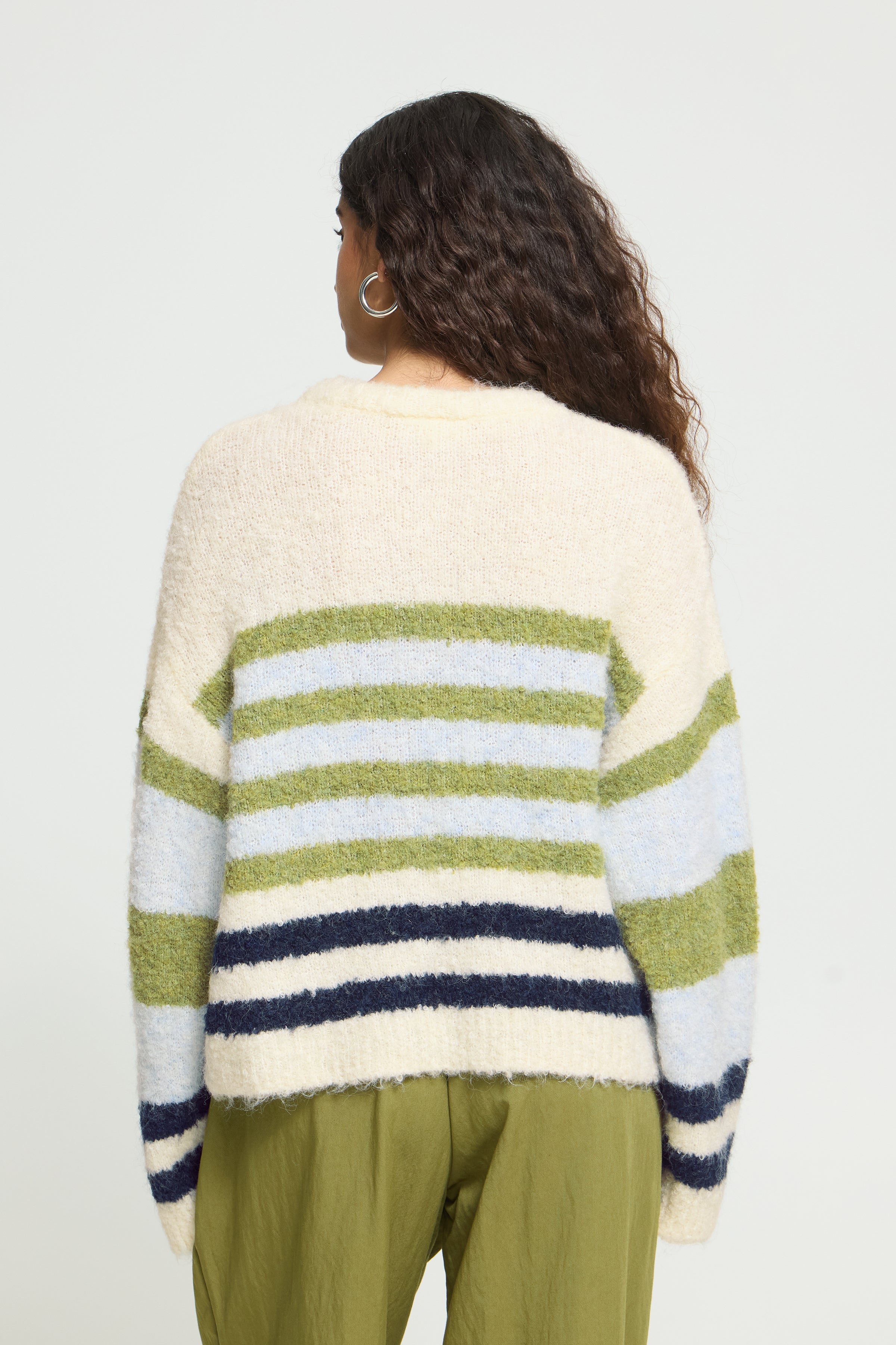 Bosele Pullover in Birch Blue Stripe