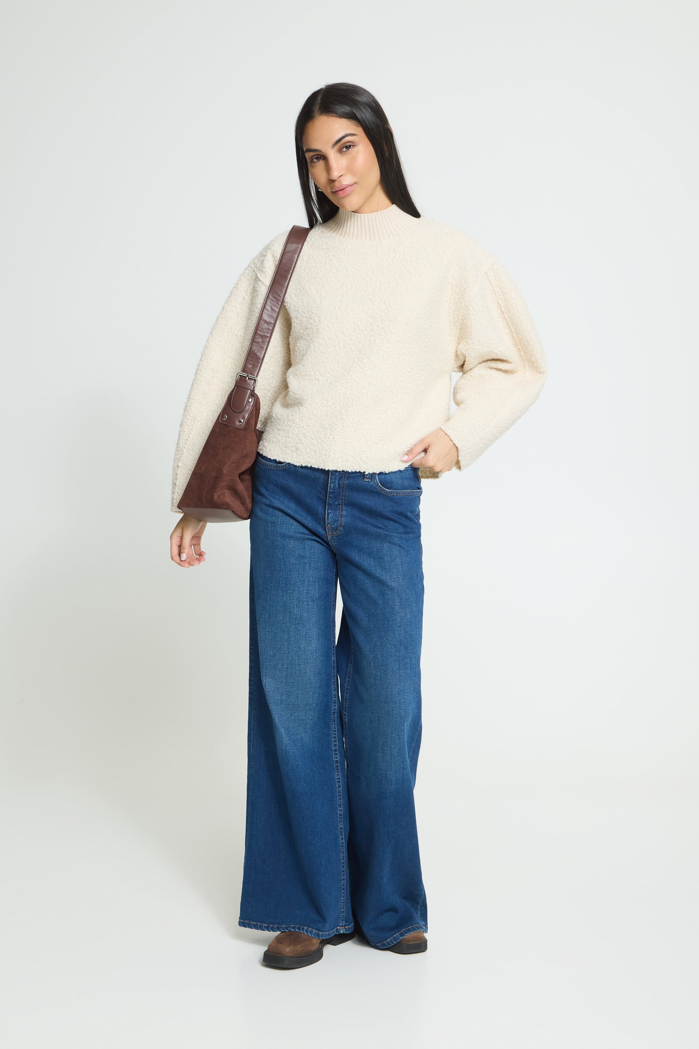 Curley Long Sleeve Knit in Birch