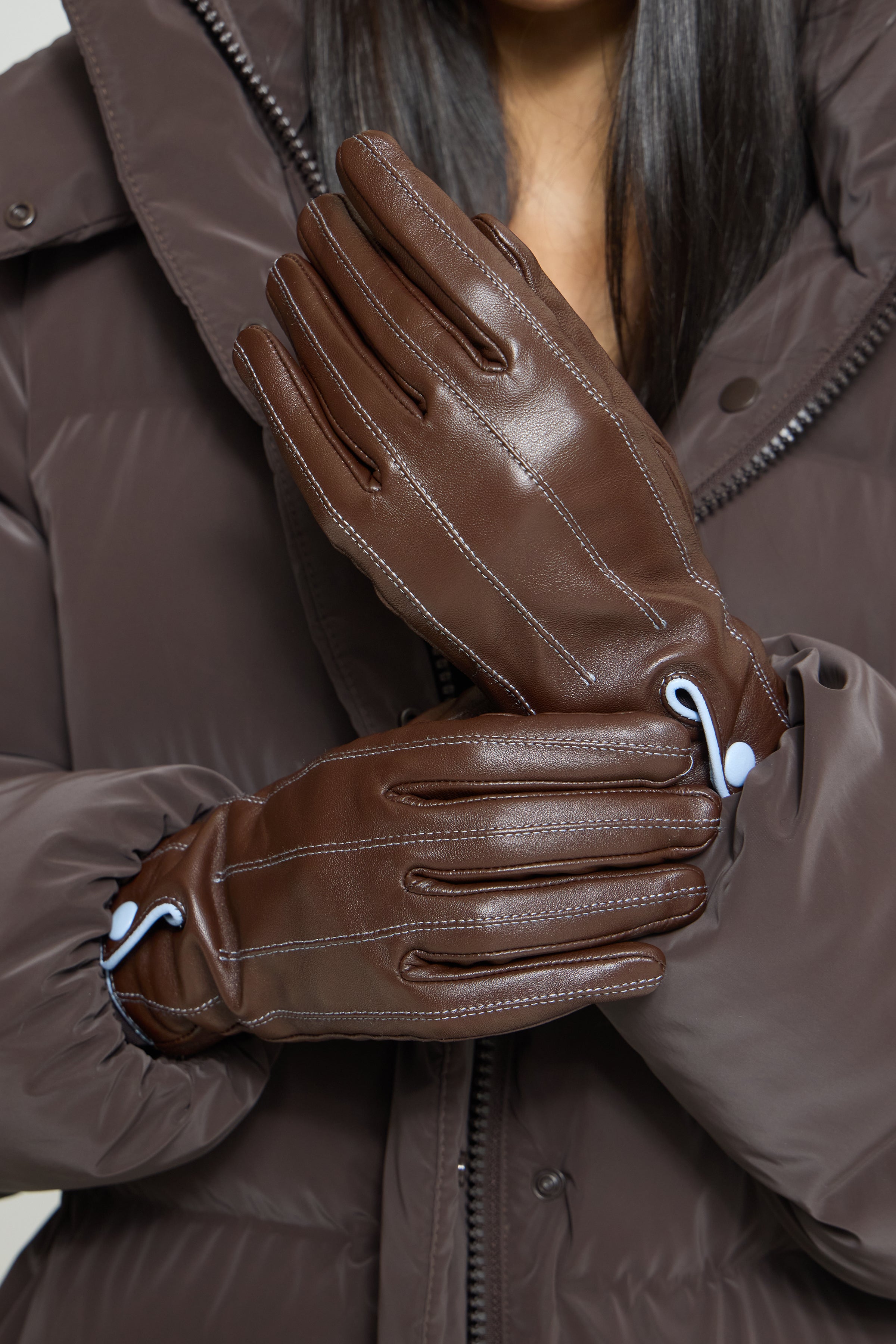Mascha Gloves in Chicory Coffee