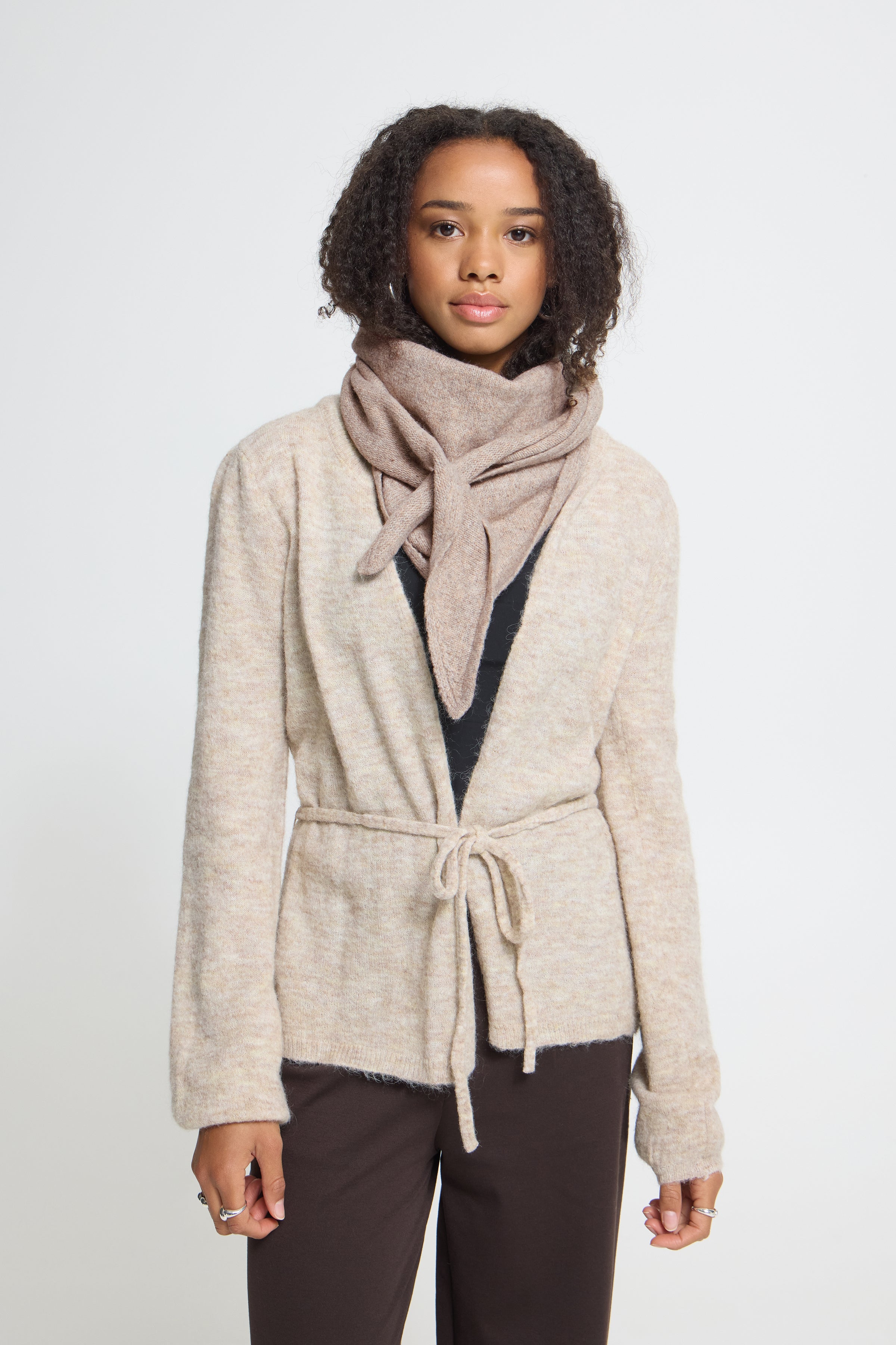 Gry Scarf in Oatmeal Melange