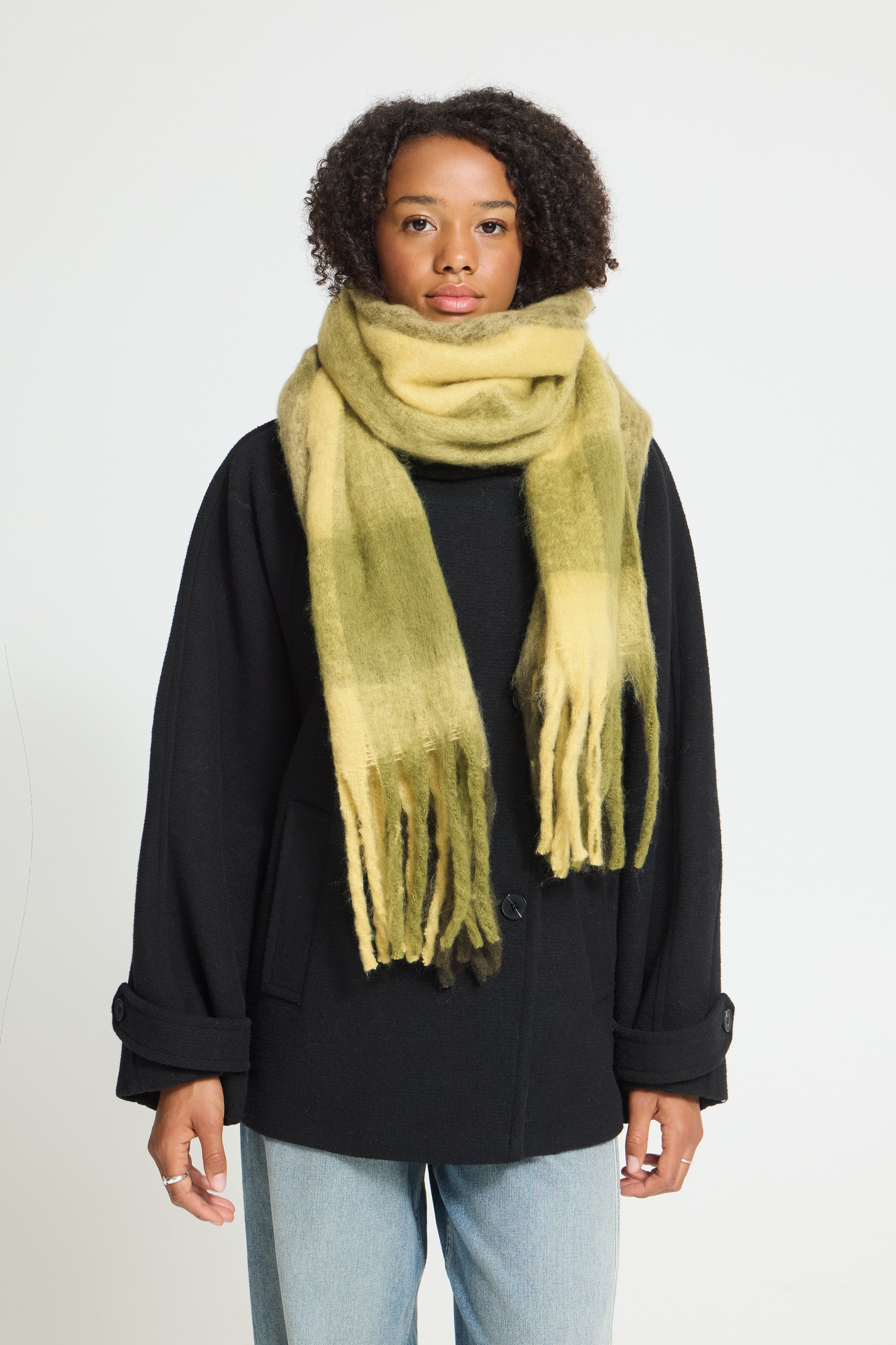 Signe Scarf  in Olive Branch