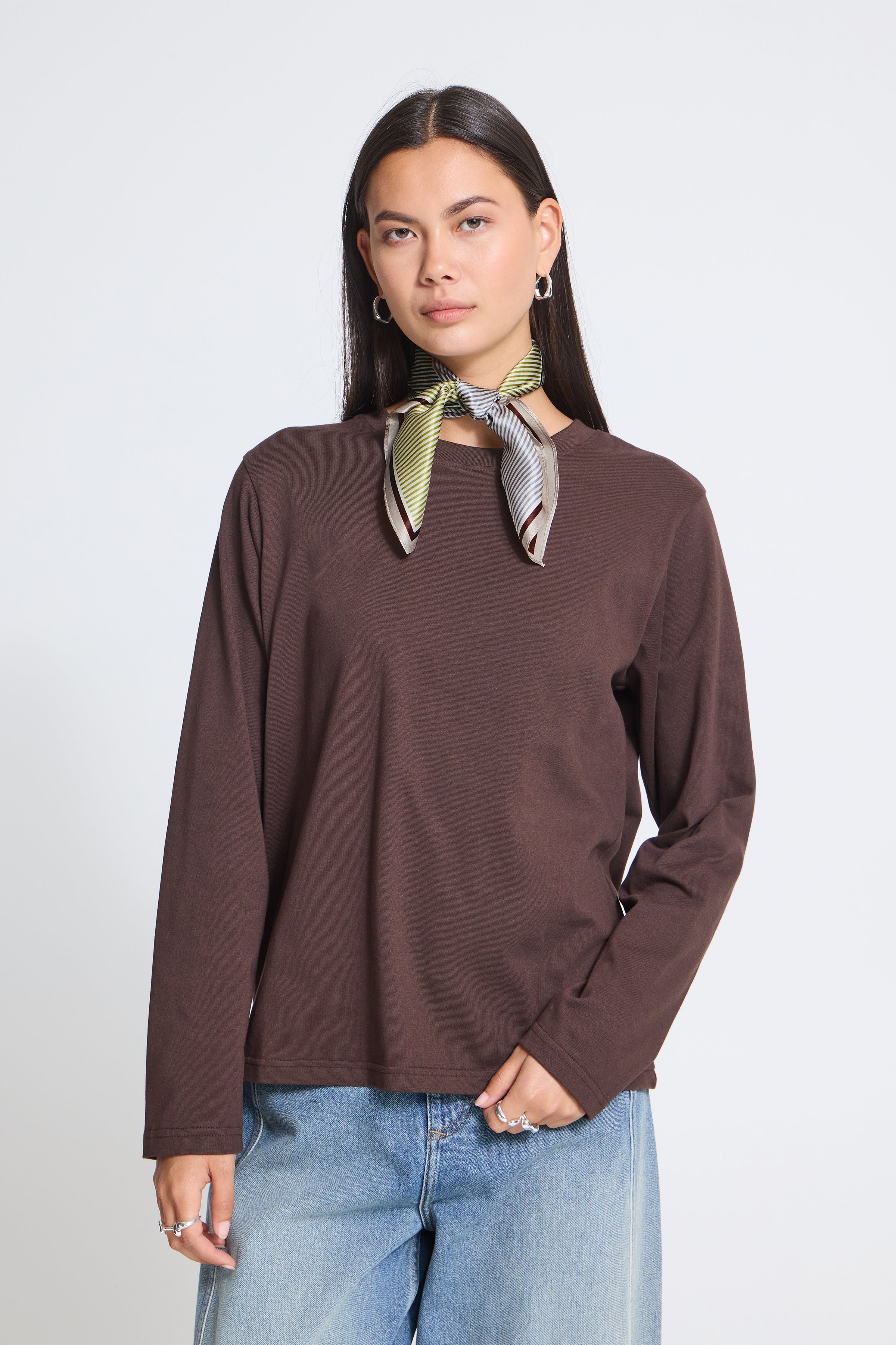 Eda Scarf  in Coffee Bean