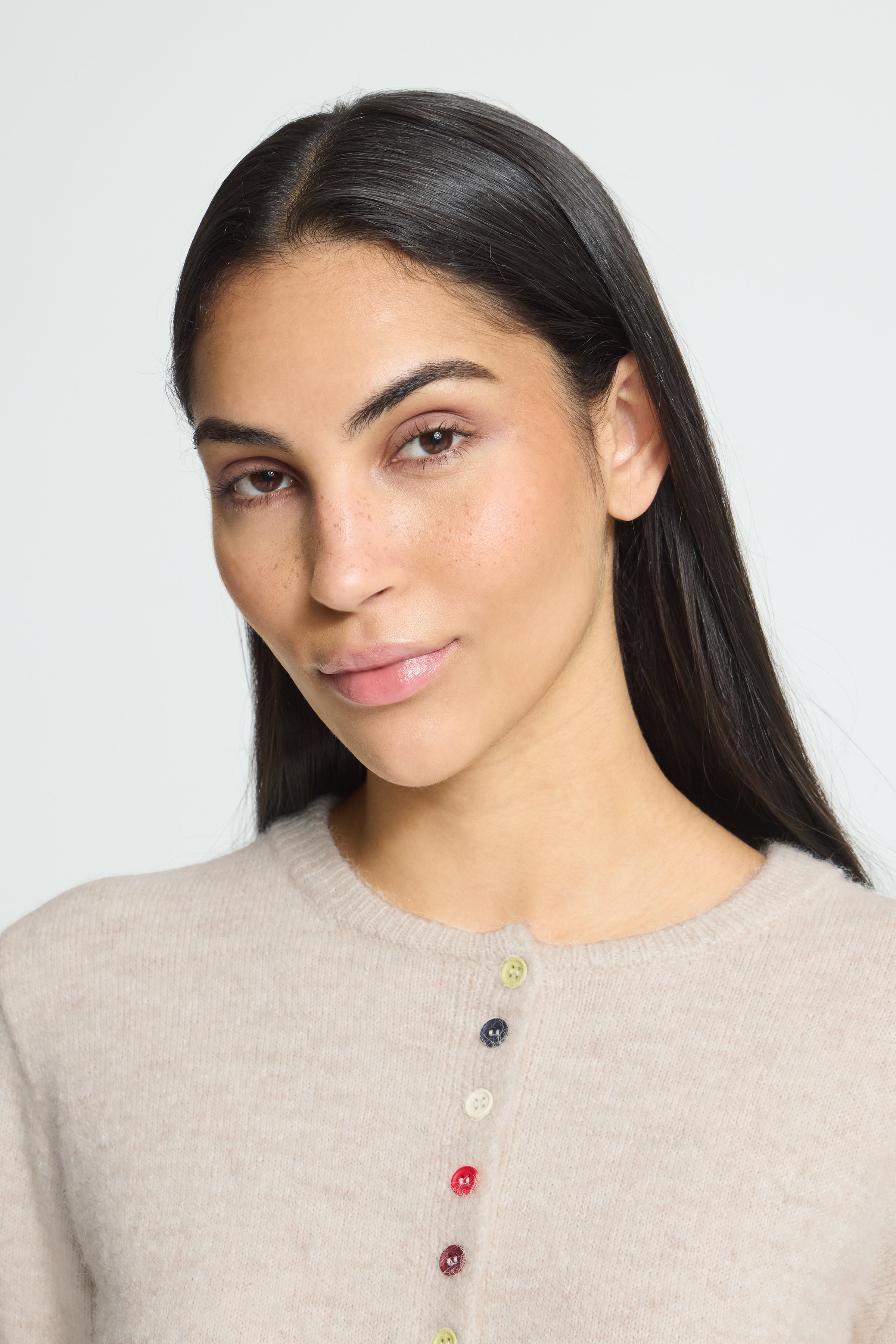 Fantia Cardigan in Birch Melange