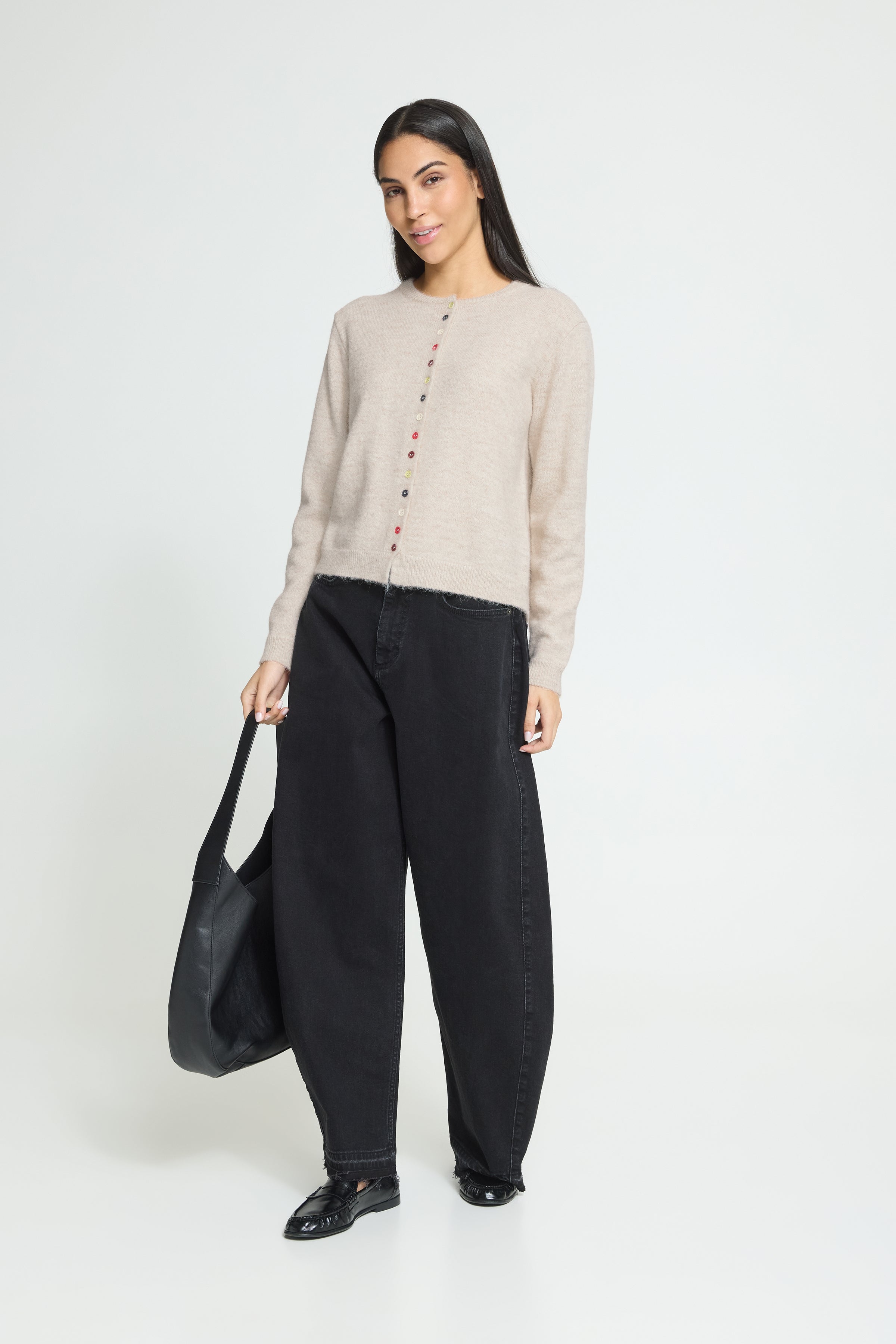 Fantia Cardigan in Birch Melange
