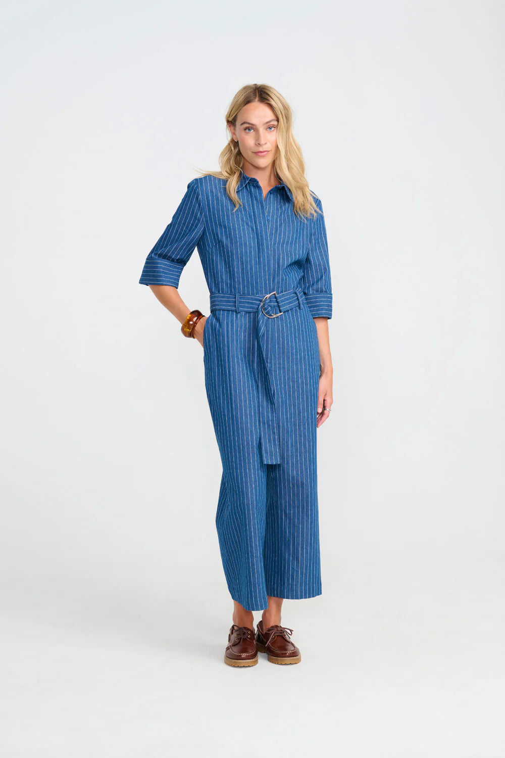 Foxglove Jeans in Denim Stripe