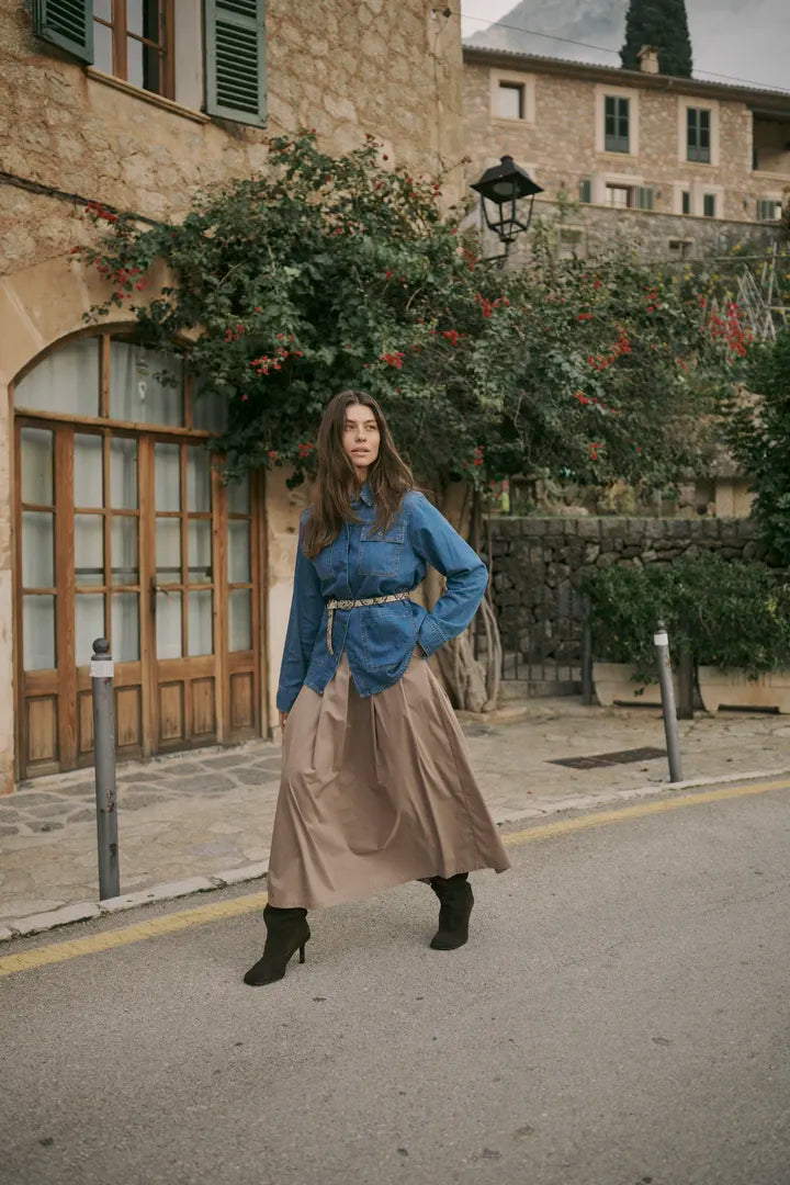 Astrid Antoinett Skirt in Pine Bark