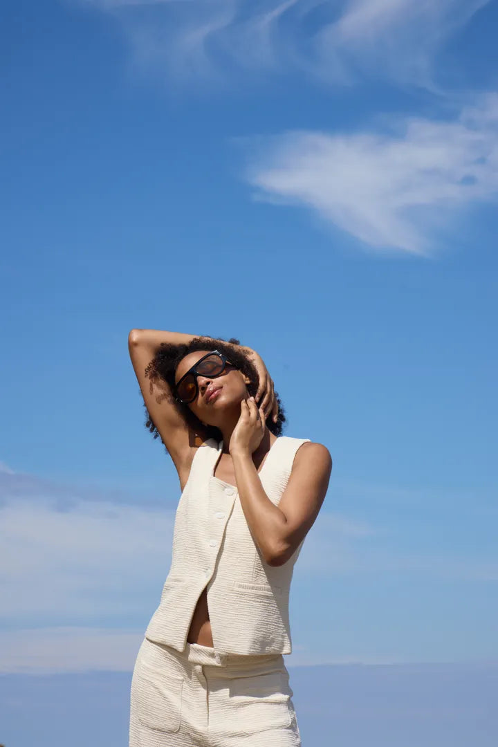 Kate Lumina Waistcoat in Almond Milk