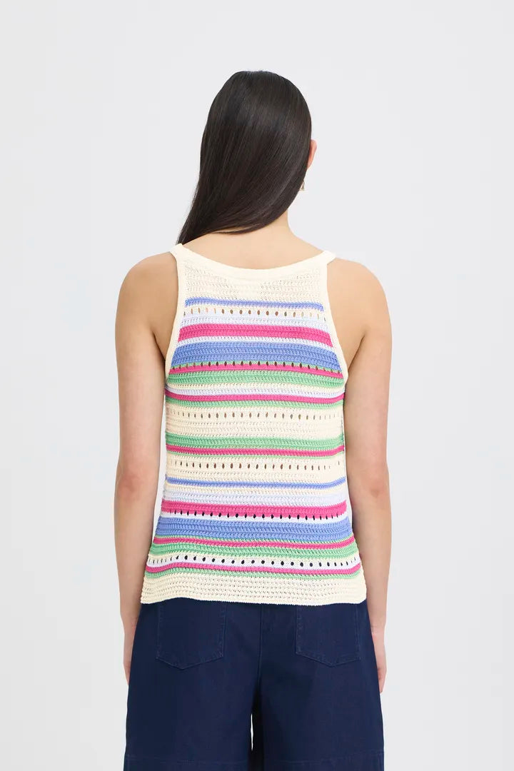 Florise Top in Very Berry Multi Stripe