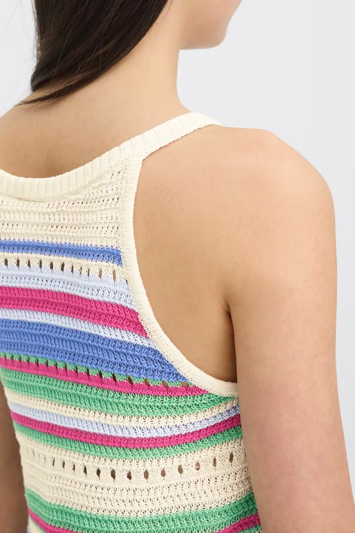 Florise Top in Very Berry Multi Stripe