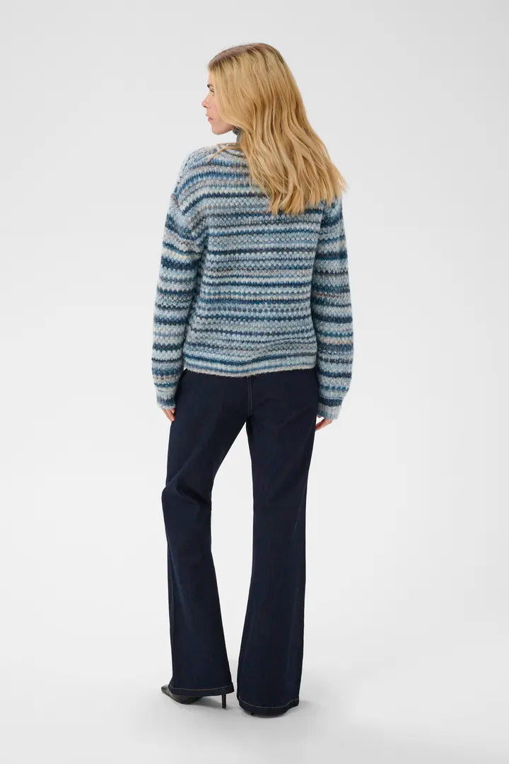 Hazel Cardigan in Blue Melange Multi