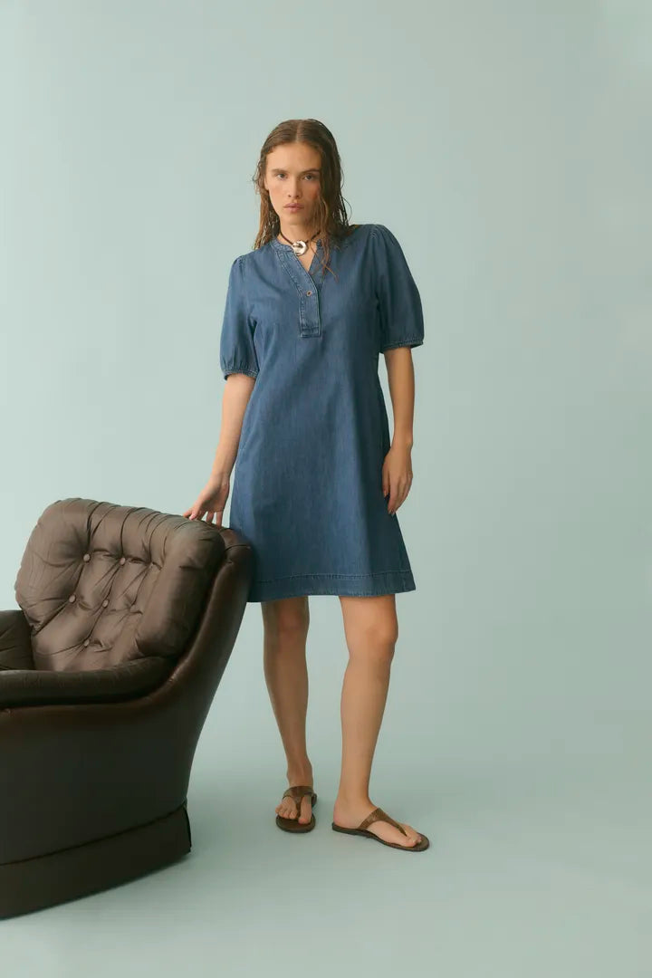 Berteline Arpa Dress in Dark Blue Wash