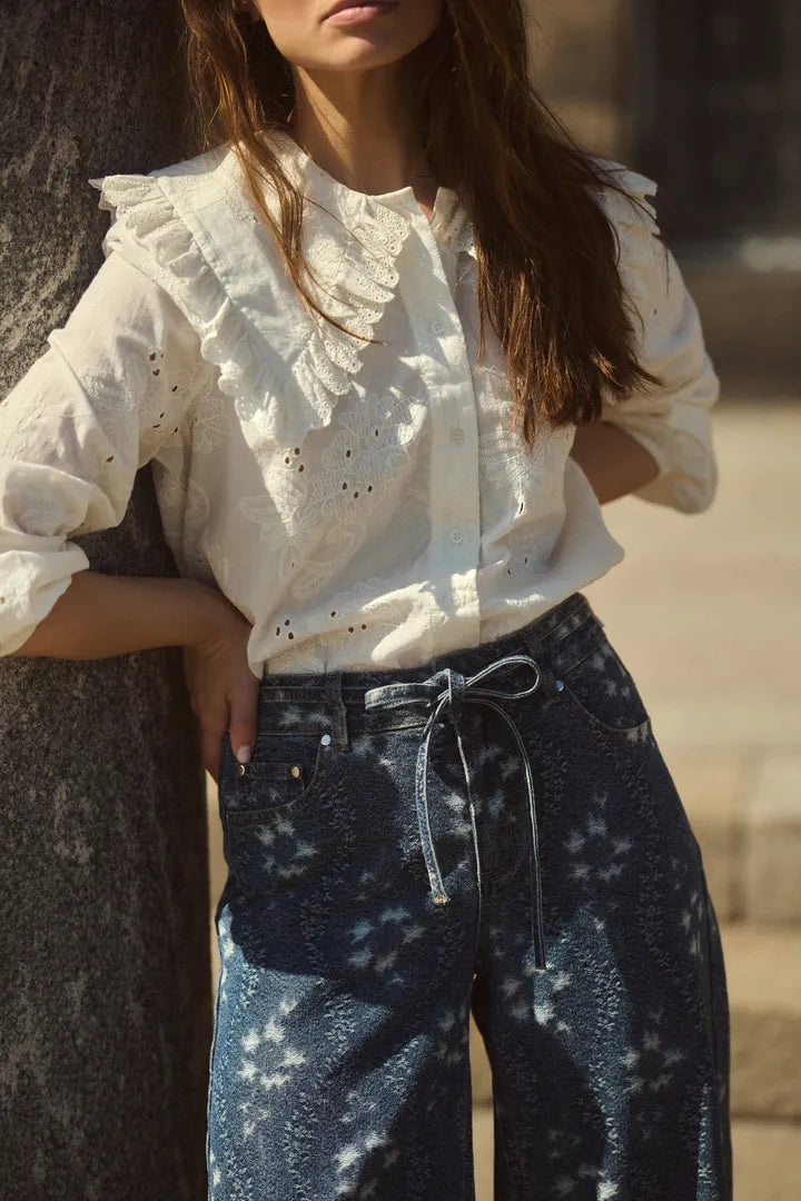 Claramille Shirt in Spring Gardenia